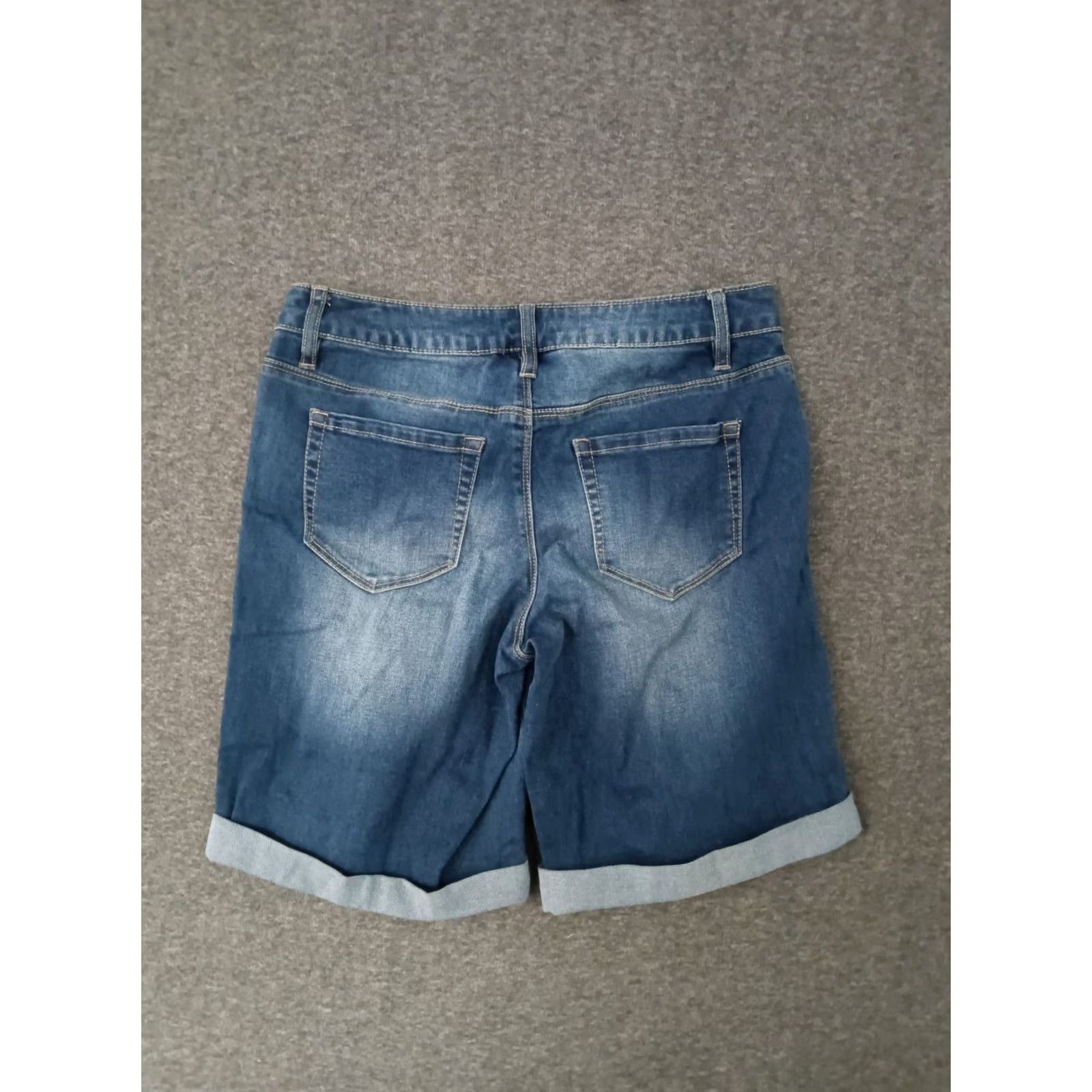 Vintage Unbranded Cuffed Jeans Shorts Blue 4 Women Shirt Adult Regular XS-XXL (omit) Size 27" / US 4 / IT 40 - 2 Thumbnail