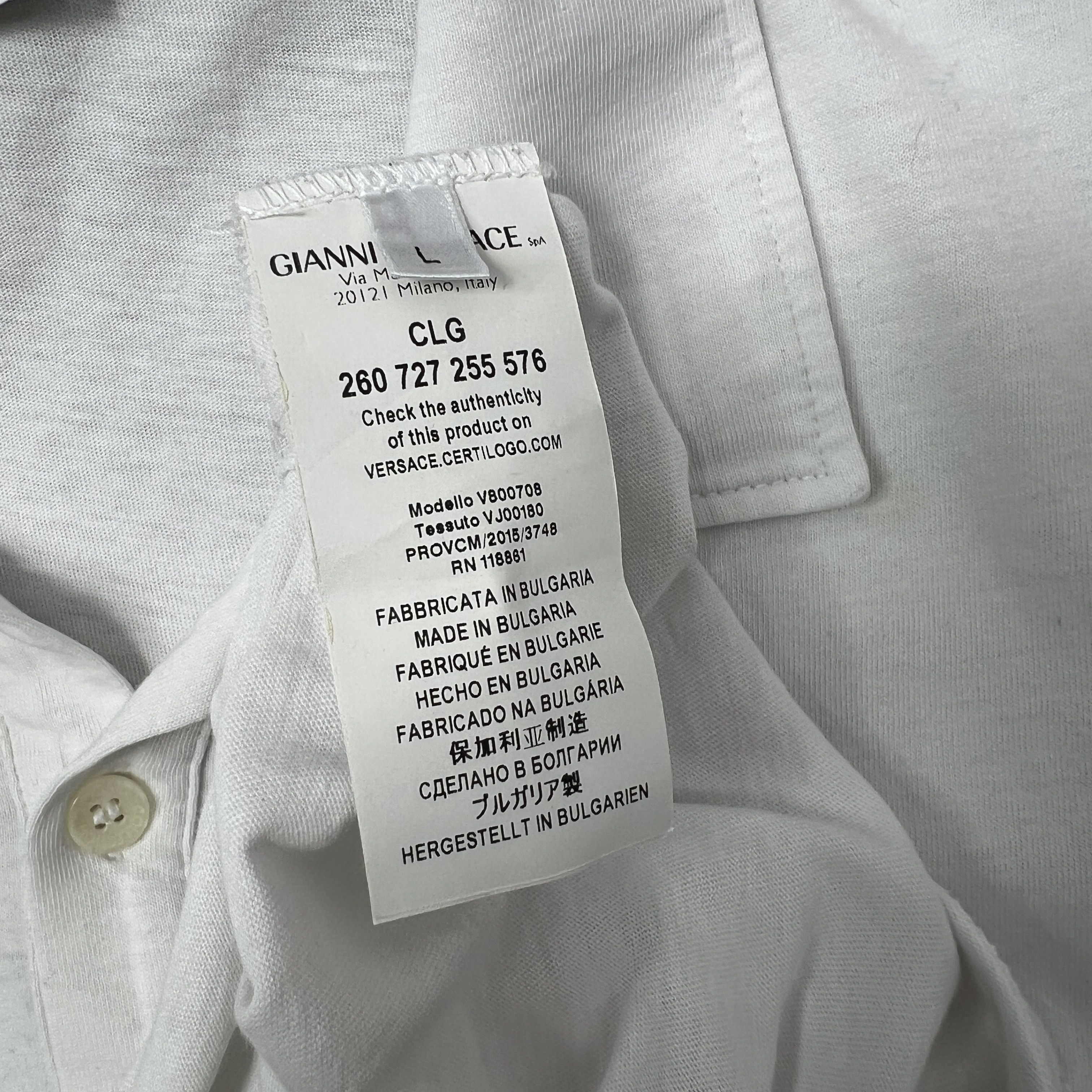 Versace Vintage Casual Old Money Versace Collection Polo T-shirt Y2K Size US M / EU 48-50 / 2 - 4 Thumbnail