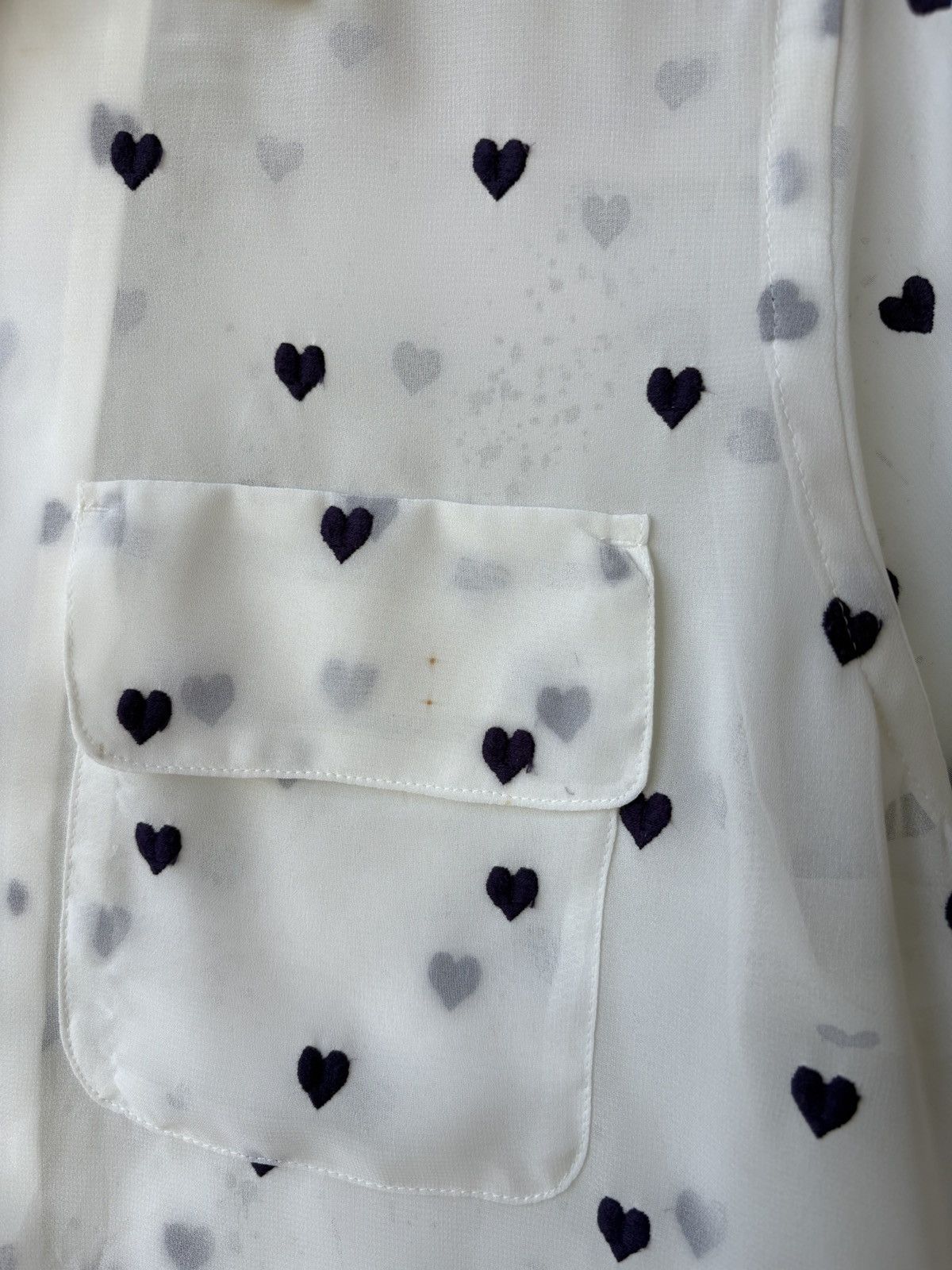 Needles Authentic Needles Heart-pattern Short Sleeve Shirt Nepenthes Size US M / EU 48-50 / 2 - 4 Thumbnail