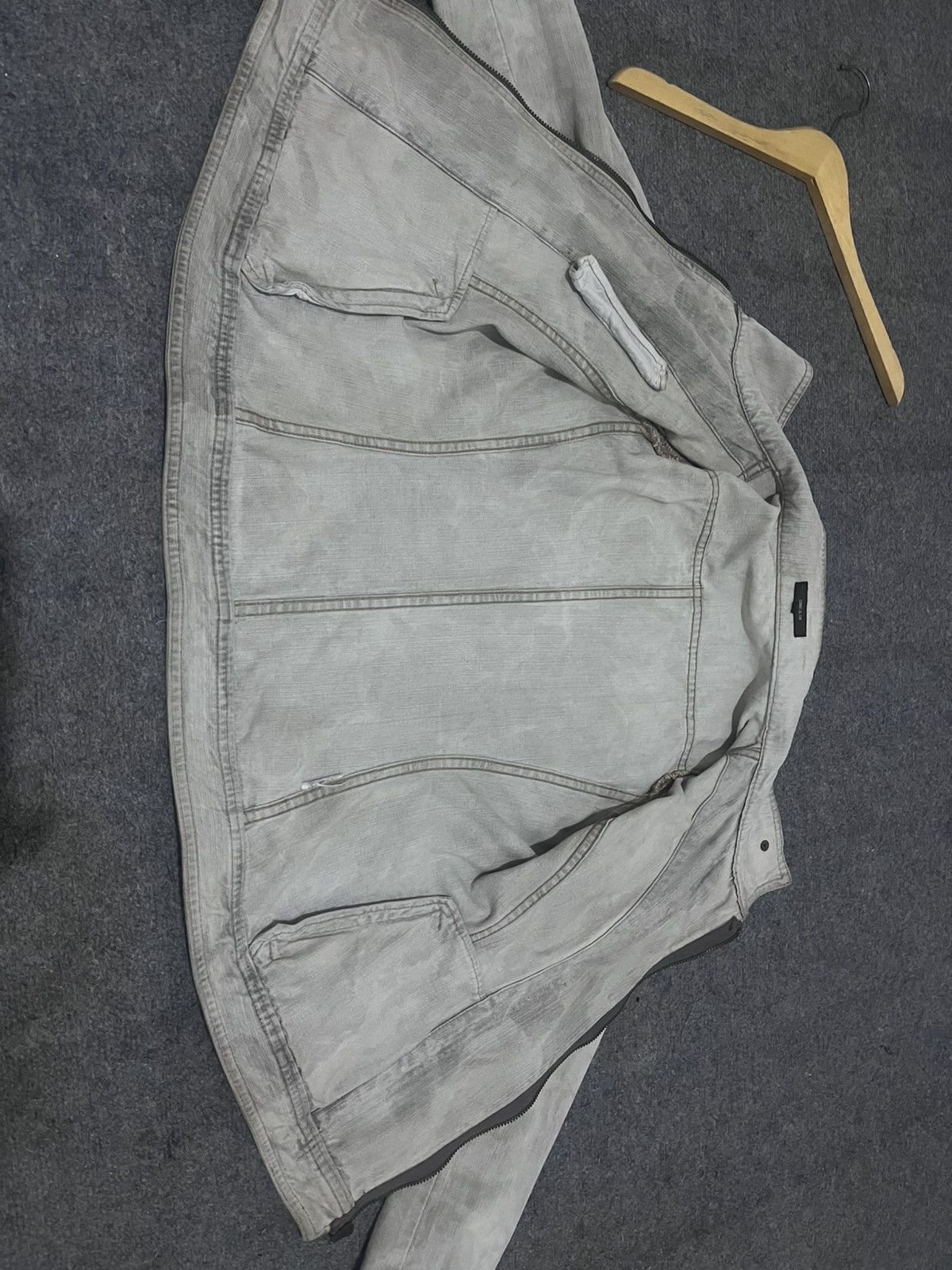 Comme Ca Ism COMME CA ISM Washed Grey Denim Rider Jacket Moto Size US M / EU 48-50 / 2 - 15 Thumbnail