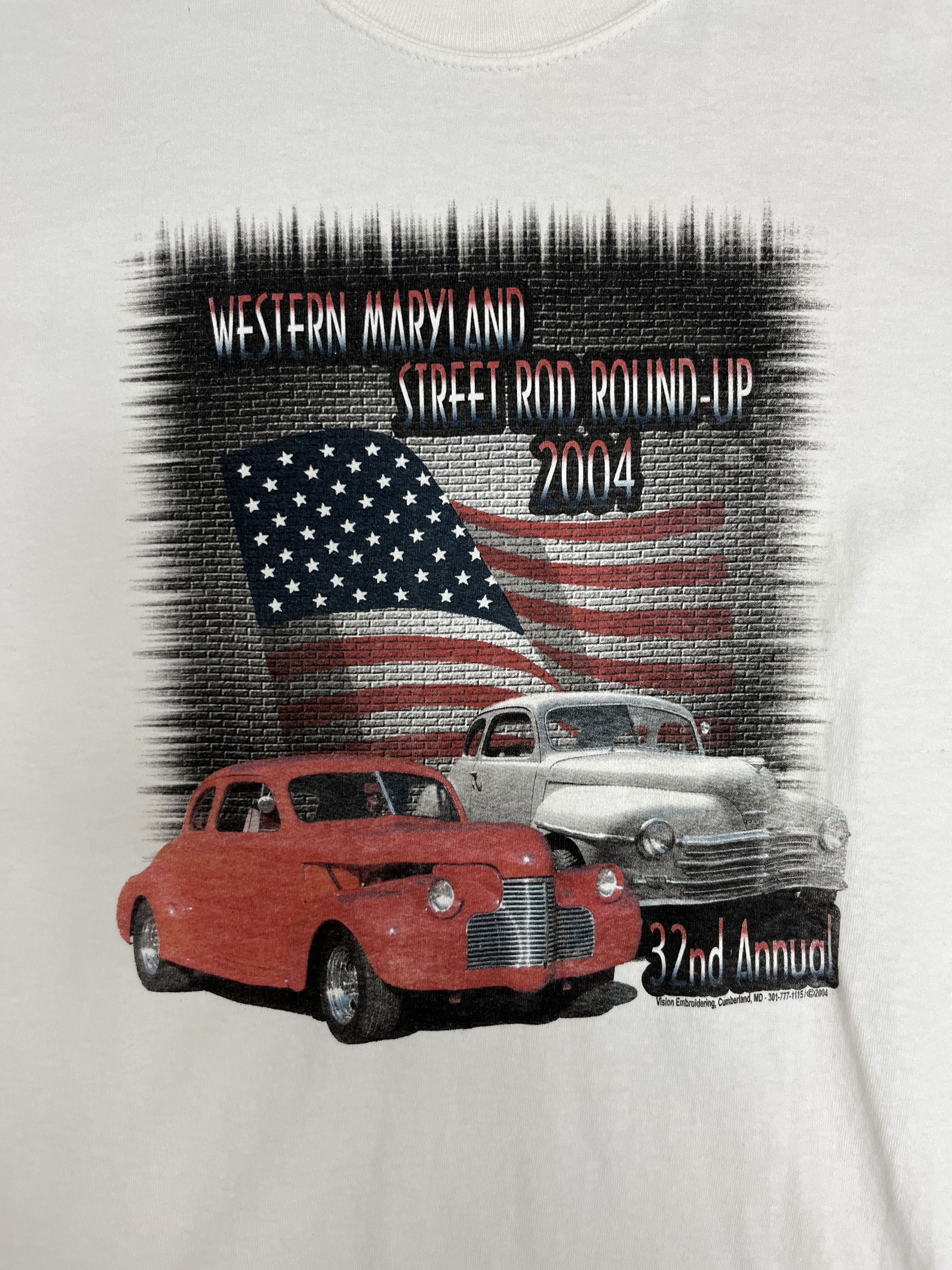 Vintage Western Maryland Street Rod 2004 Vintage White T-Shirt Tee Size US M / EU 48-50 / 2 - 2 Thumbnail