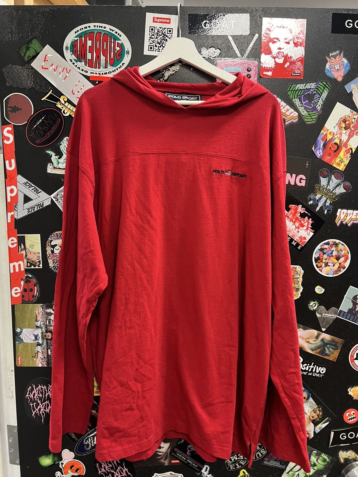 Polo Ralph Lauren Vintage Polo Sport Long Sleeve Hoodie Shirt Size US XL / EU 56 / 4 - 1 Thumbnail
