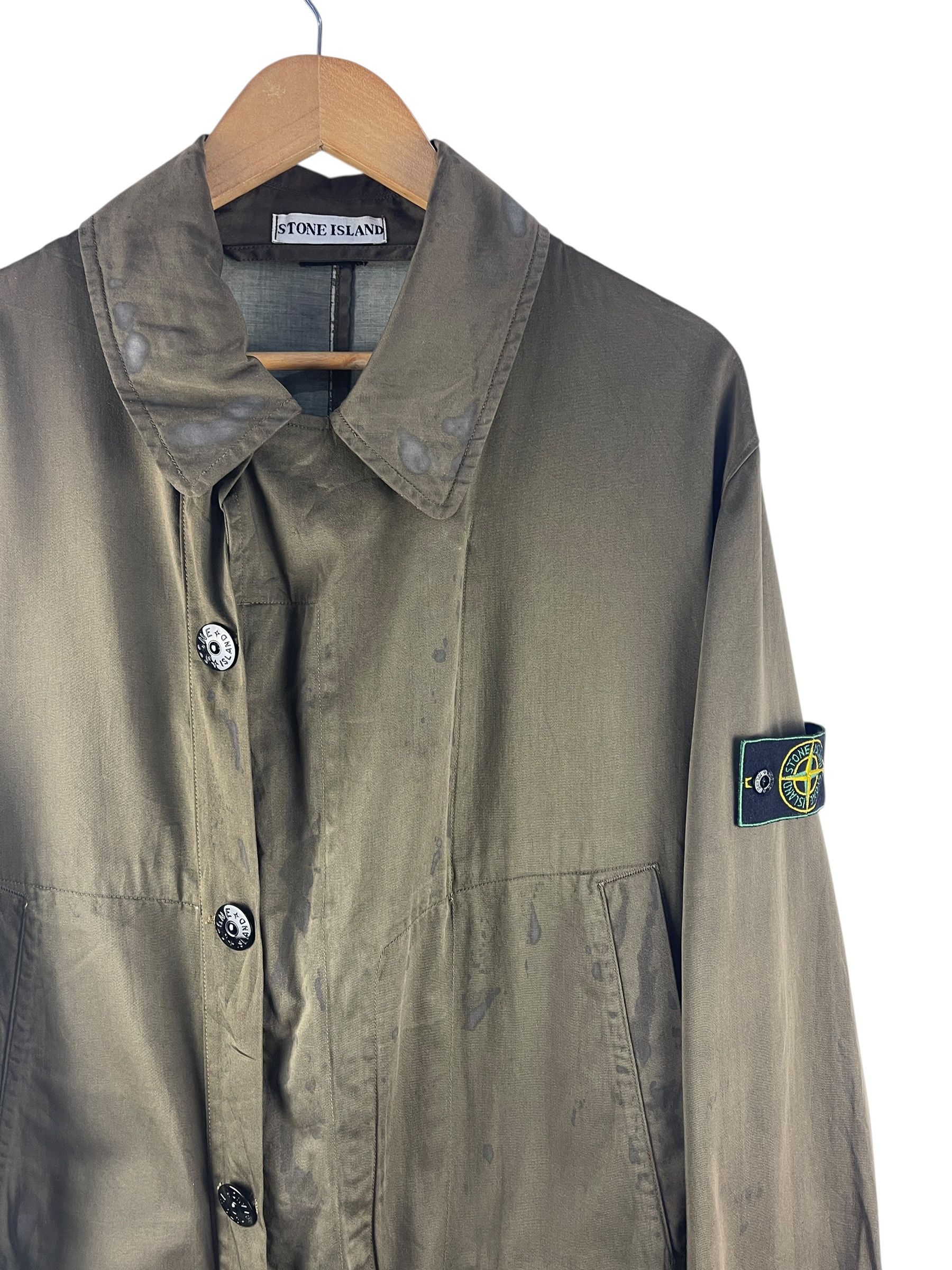 Stone Island Vintage Stone Island Raso Gommato Jacket – Made in Italy Size L / US 10 / IT 46 - 12 Thumbnail