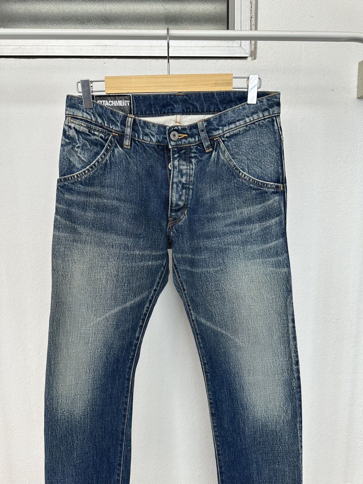 Kazuyuki Kumagai Attachment 00's Attachment stonewash denim jeans Size US 30 / EU 46 - 16 Thumbnail
