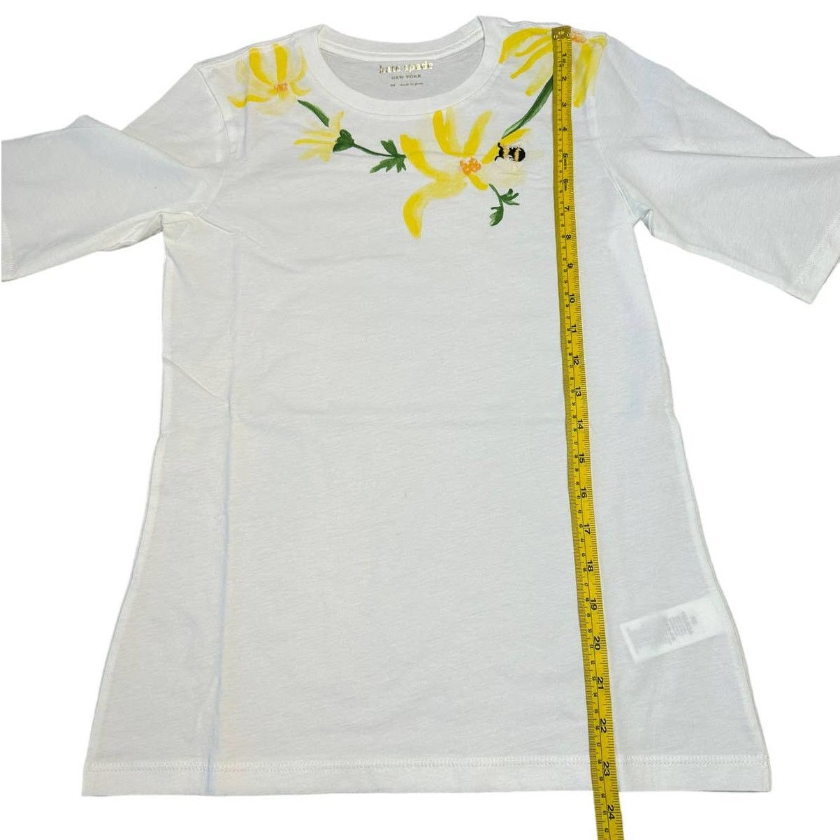 Kate Spade Kate Spade Busy Bee Casual Tee XS in Fresh White Size XS / US 0-2 / IT 36-38 - 6 Thumbnail