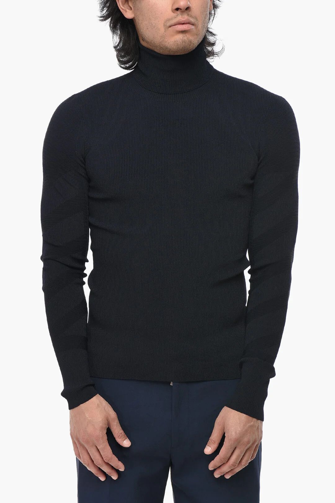 Off-White og1mm0526 High-Neck Sweater in Black Size US L / EU 52-54 / 3 - 1 Thumbnail