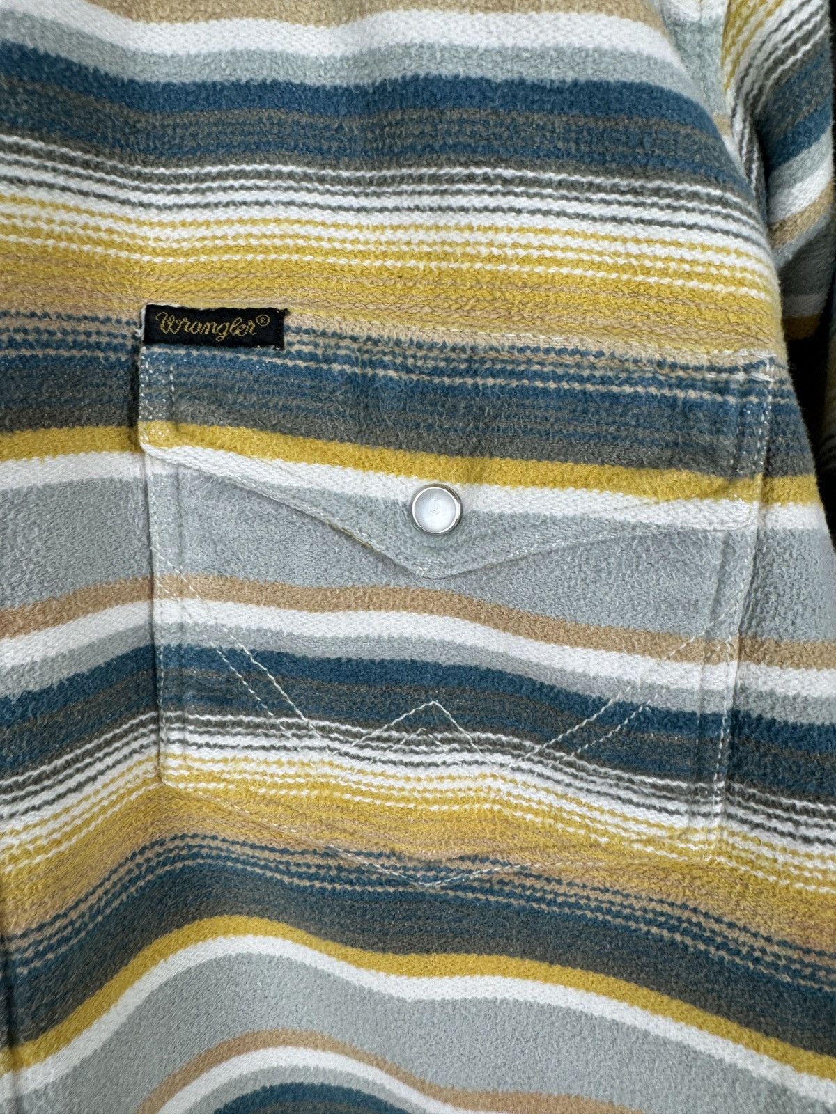 Vintage Wrangler vintage Authentic Western Jeans striped shirt Size US S / EU 44-46 / 1 - 8 Thumbnail