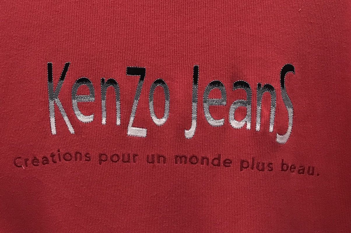 Kenzo × Vintage Vintage Kenzo Jeans Sweatshirt Size US L / EU 52-54 / 3 - 3 Thumbnail