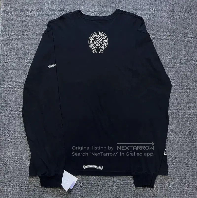 Chrome Hearts Chrome Hearts Black Long Sleeve Cotton Tee . Size US XXL / EU 58 / 5 - 2 Thumbnail