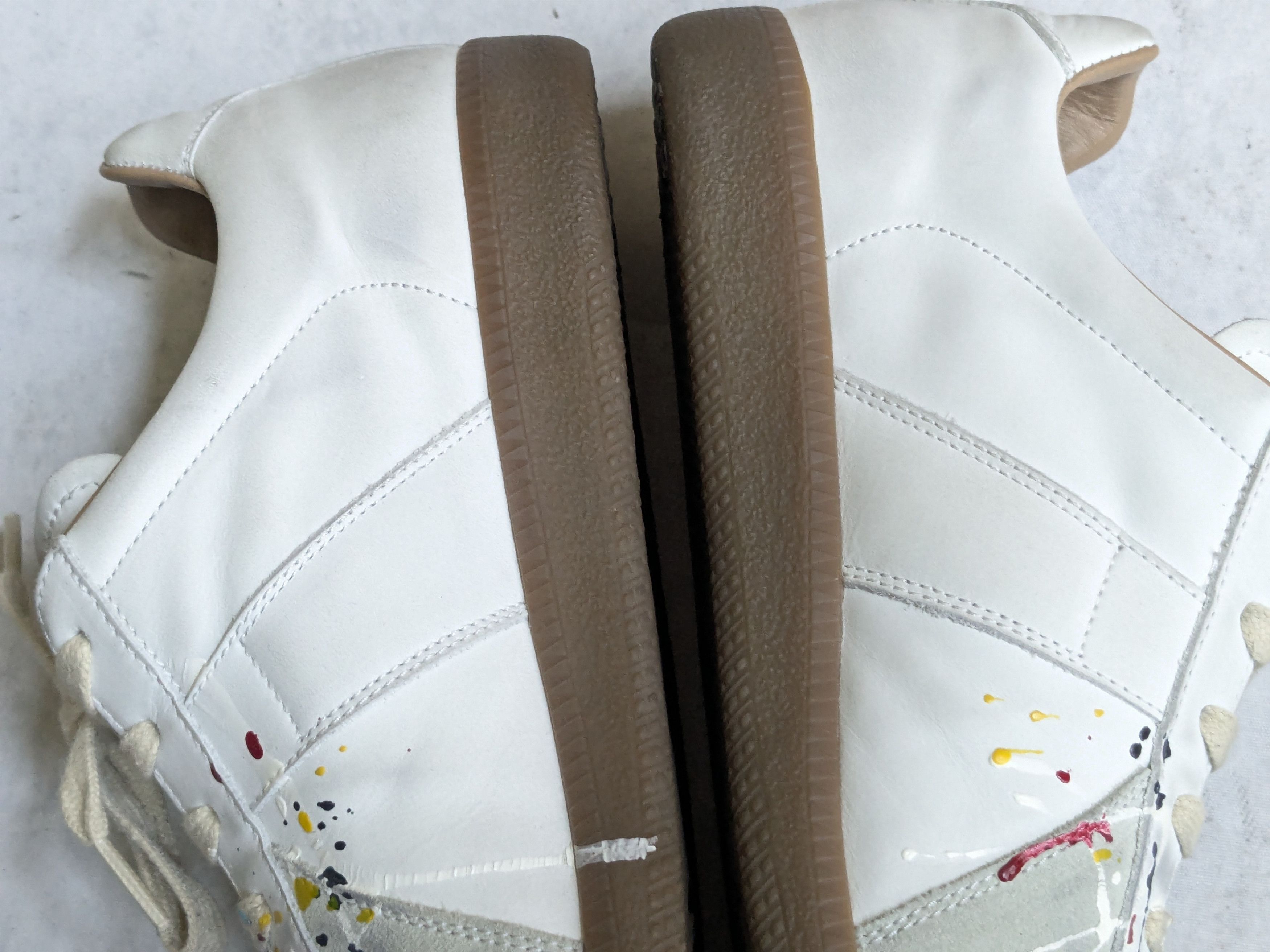 Maison Margiela Mason Margiela GAT Replica 8.5 41.5 Paint Splatter Low Size US 8.5 / EU 41-42 - 14 Thumbnail