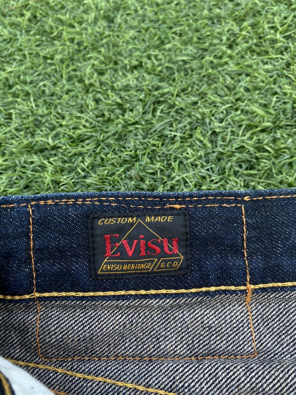 Evisu EVISU ONE GOD BRAND JEANS SELVEDGE Size US 30 / EU 46 - 9 Thumbnail