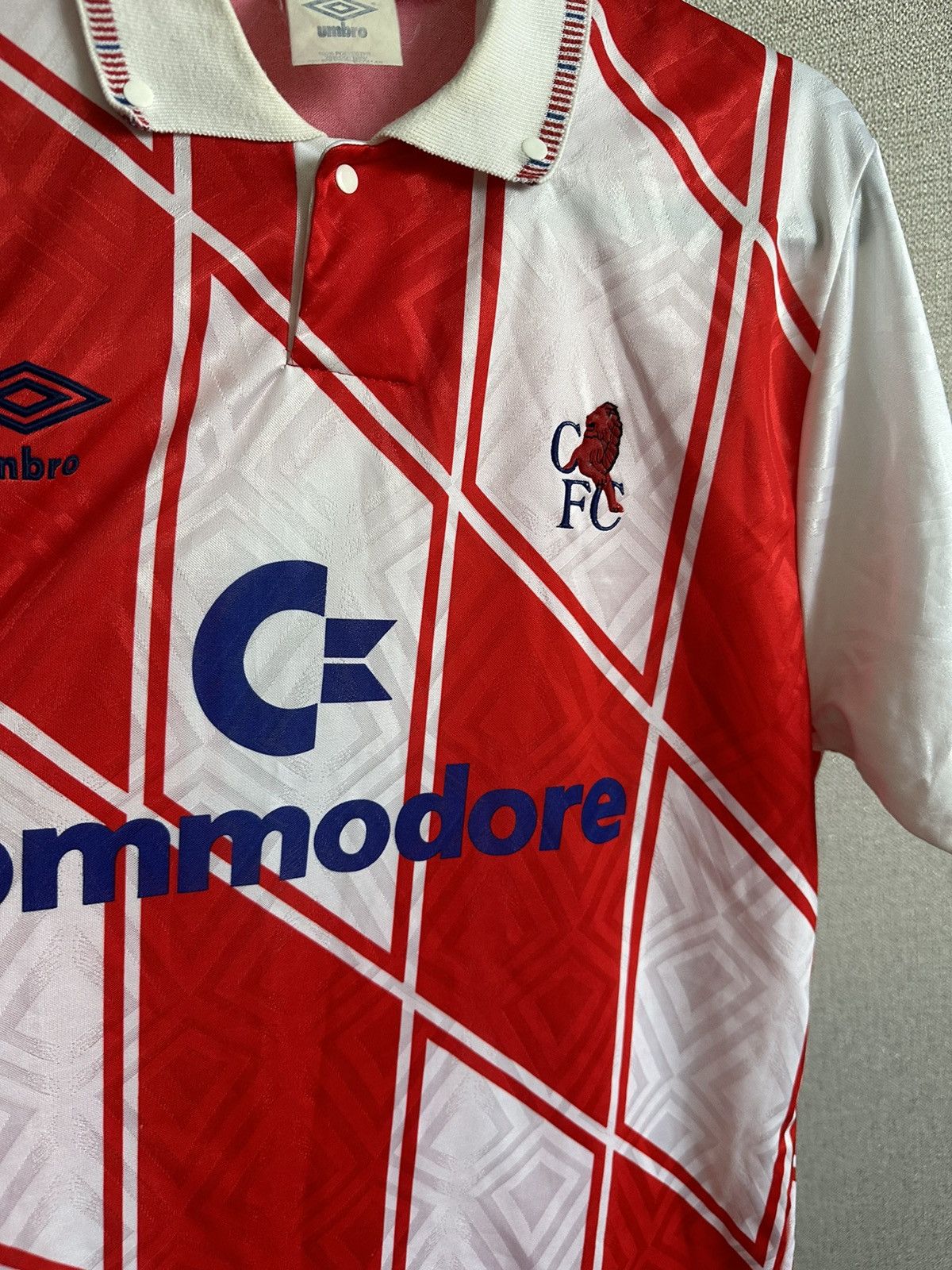 Umbro 1990/92 Umbro Chelsea FC Away Soccer Shirt Size US L / EU 52-54 / 3 - 7 Thumbnail