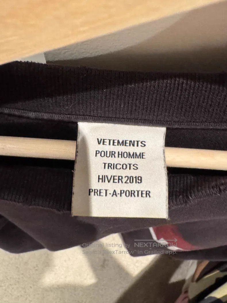 Vetements Vetements Sweatshirt Size US XS / EU 42 / 0 - 4 Thumbnail