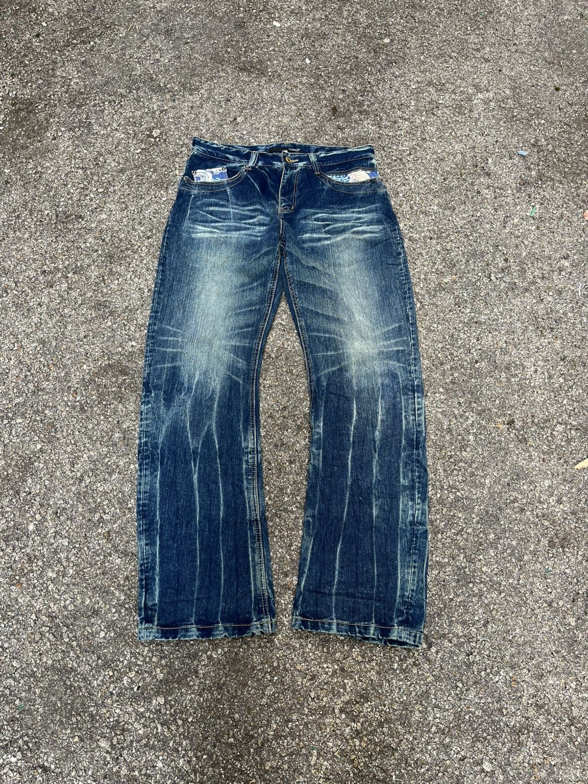 Hysteric Glamour SICK‼️Japanese Brand Exibitionist Jeans Clawmark Punk Denim Size US 34 / EU 50 - 1 Thumbnail