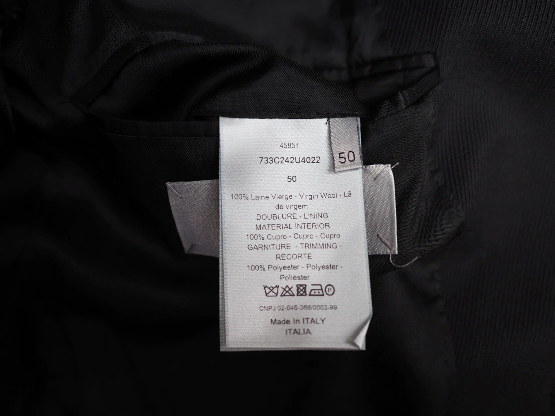 Dior FW17 runway-style Dior black wool vest Size L / US 10 / IT 46 - 7 Thumbnail