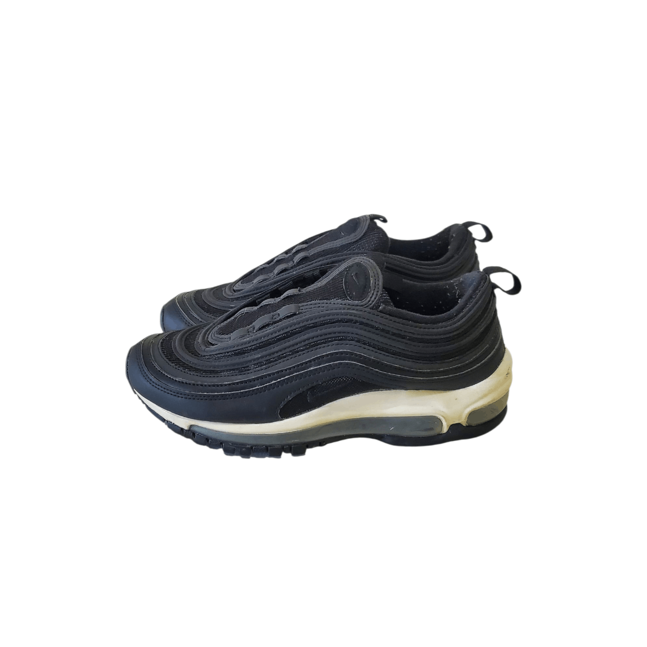 Nike Nike Air Max 97 Black/White Shoes (Womens) *NO LACES* Size US 6 / IT 36 - 3 Thumbnail