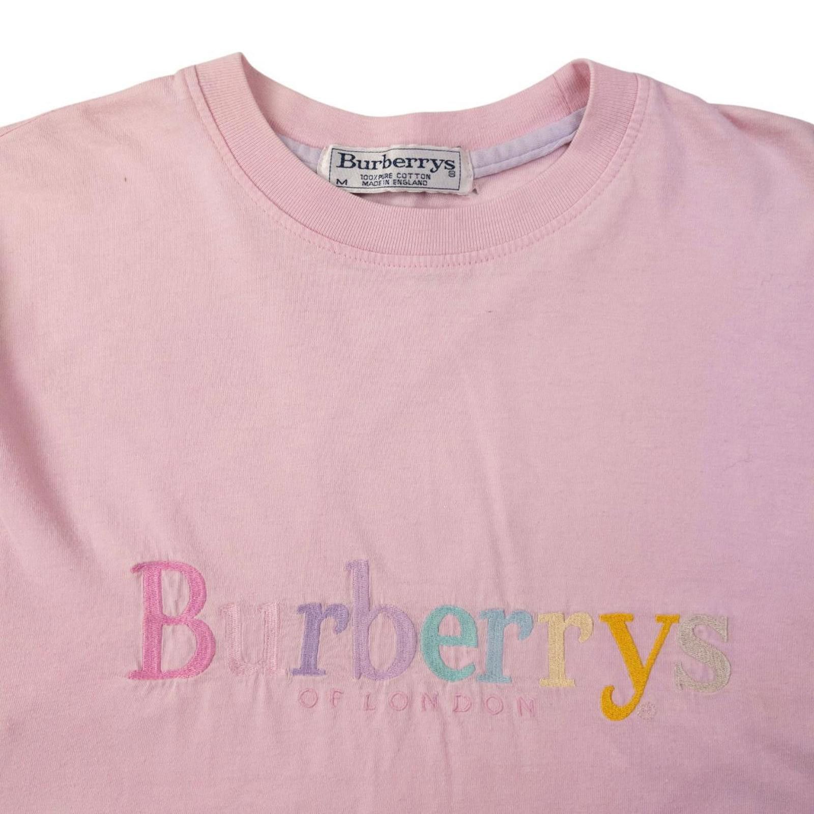 Burberry Vintage Burberry Embroidered T Shirt Womens Size M Size US M / EU 48-50 / 2 - 3 Thumbnail