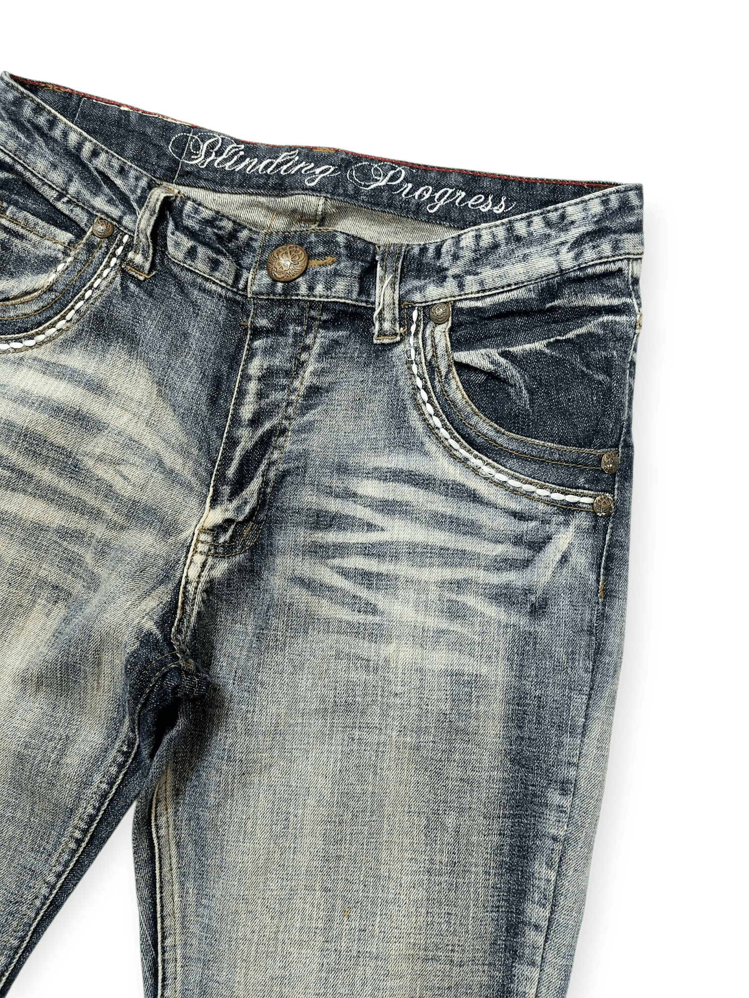 Vintage Vintage Panaspur Y2K Aesthetic Wash Straight Leg Denim Jeans Size US 30 / EU 46 - 6 Thumbnail