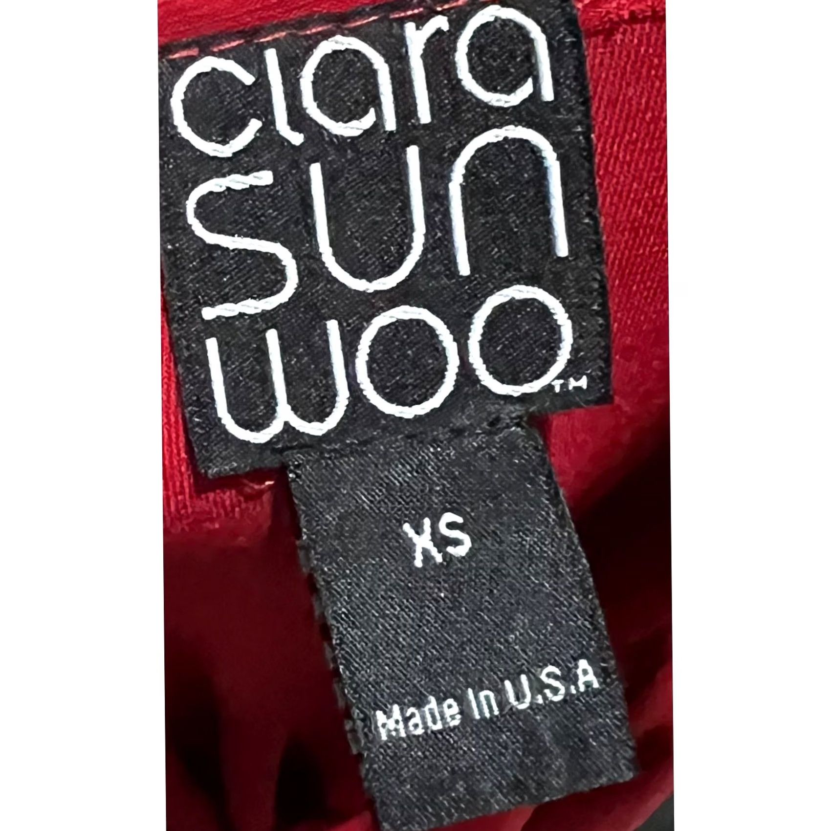 Vintage Clara Sun Woo Top Womens XS Red Asymmetrical Cold Shoulder Knit Blouse Pullover Slim Fit Casual Business Party/Cocktail USA Mens Womens? Size XS / US 0-2 / IT 36-38 - 7 Thumbnail