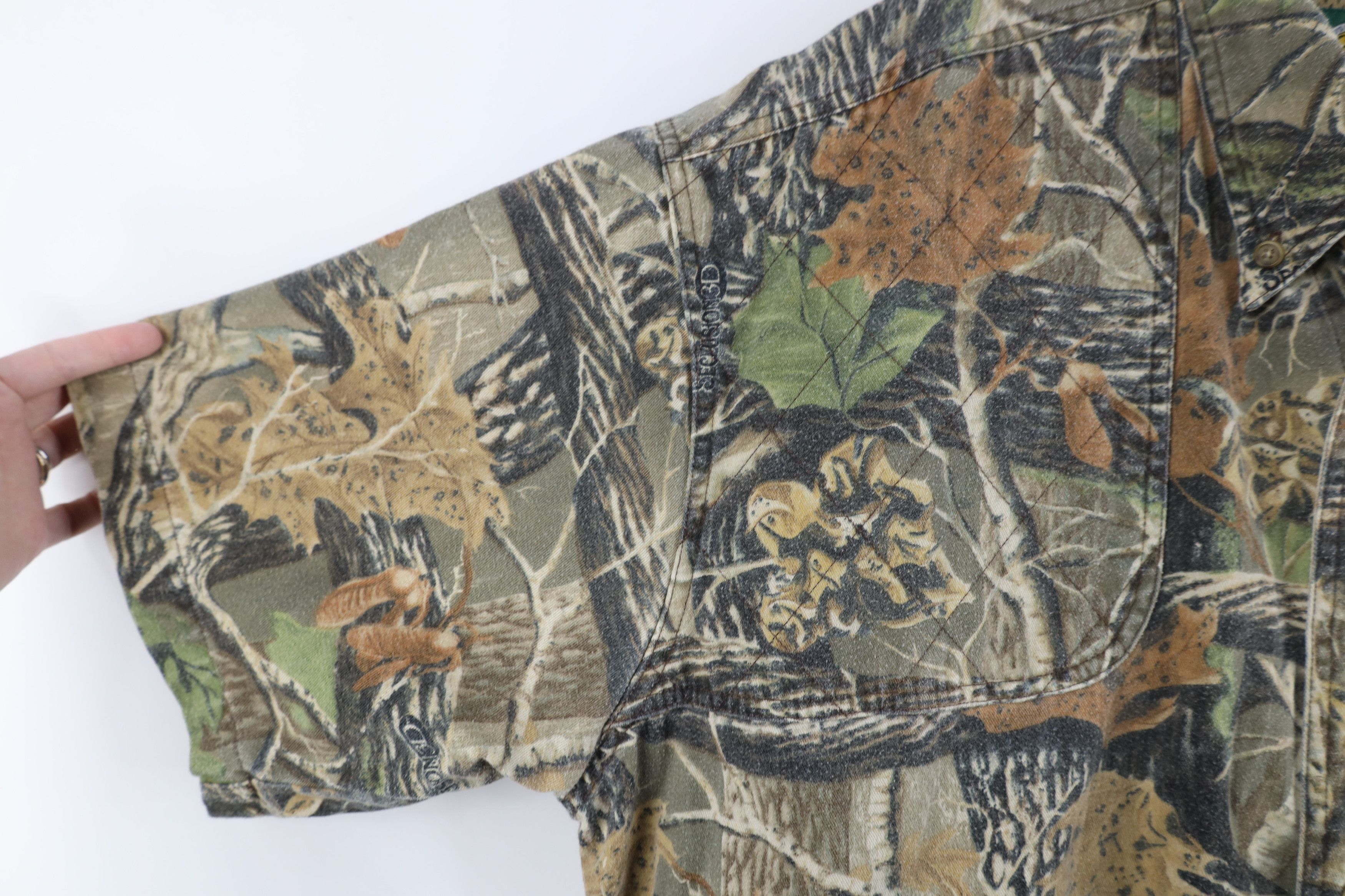 Cabelas Vintage Cabelas NWTF Camouflage Chamois Cloth Button Shirt Size US XL / EU 56 / 4 - 8 Thumbnail