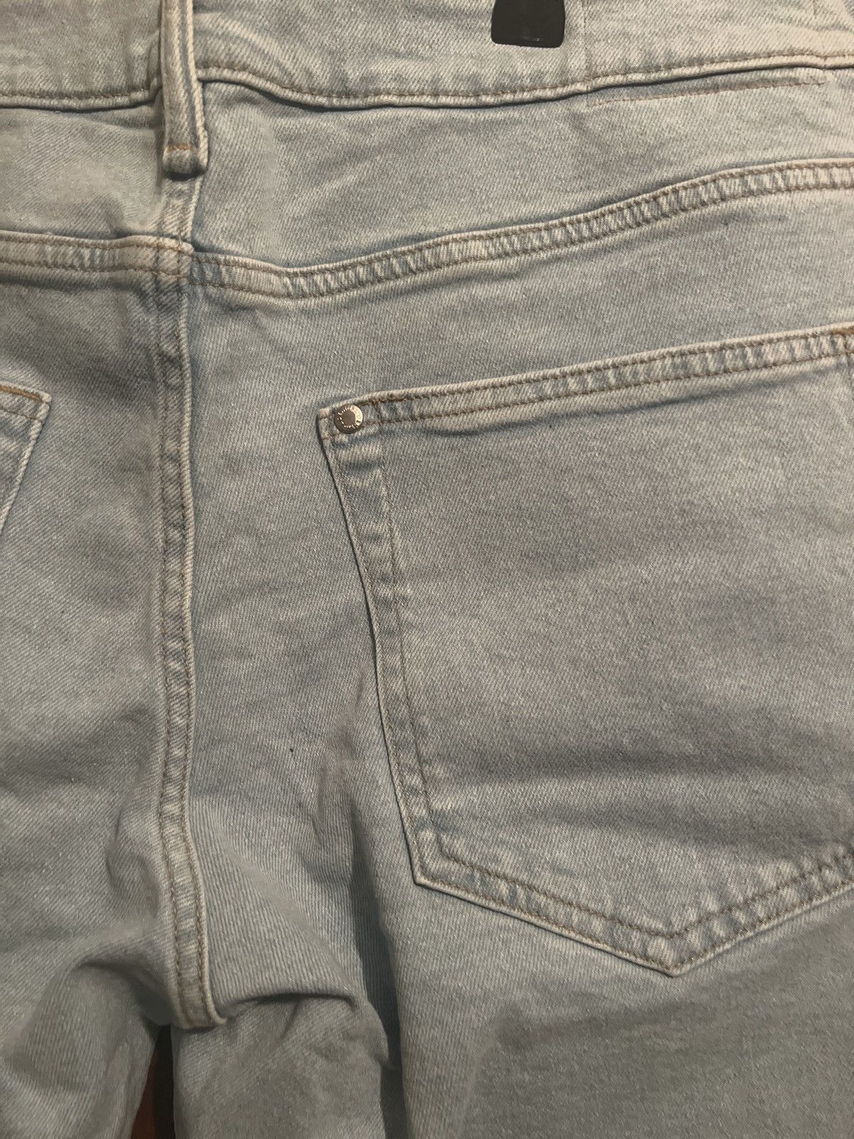 H&M H&M white wash straight leg jeans Size US 34 / EU 50 - 3 Thumbnail