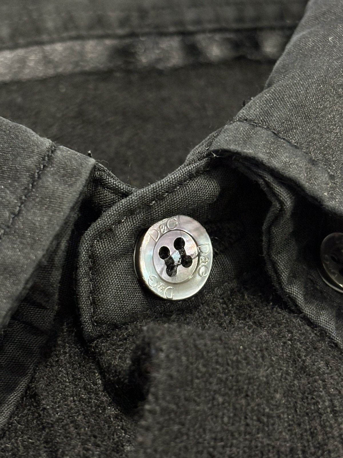 Dolce & Gabbana Vintage Dolce & Gabbana Wool Silk Collar Black Sweater Size US M / EU 48-50 / 2 - 3 Thumbnail