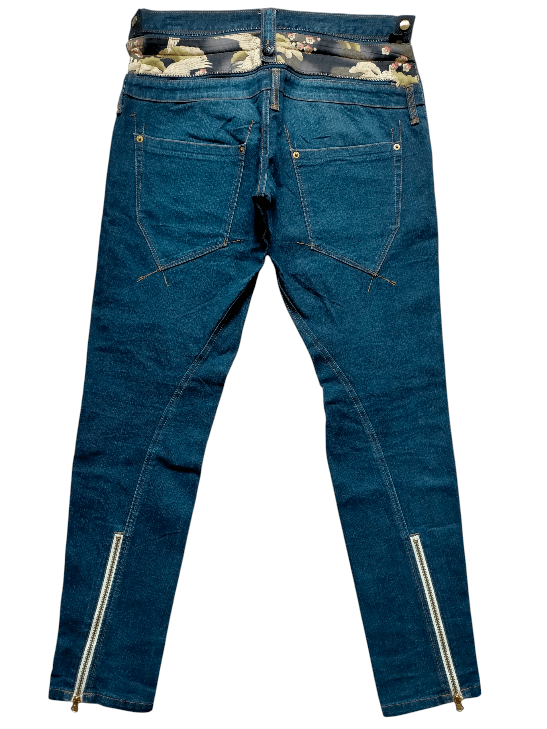 PPFM Vintage PPFM Japan Hidden kimono Zipped Denim pants Size US 32 / EU 48 - 1 Thumbnail