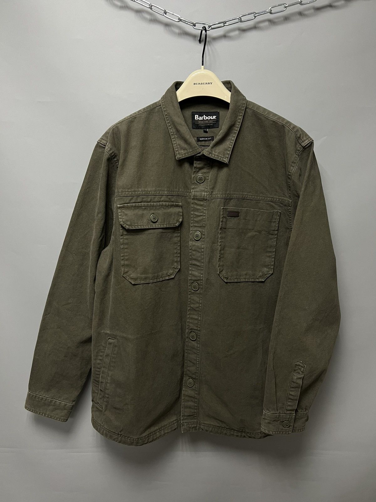 Barbour Barbour Lingfield Canvas Overshirt Garment Dye Jacket SS25 Size US XL / EU 56 / 4 - 1 Thumbnail