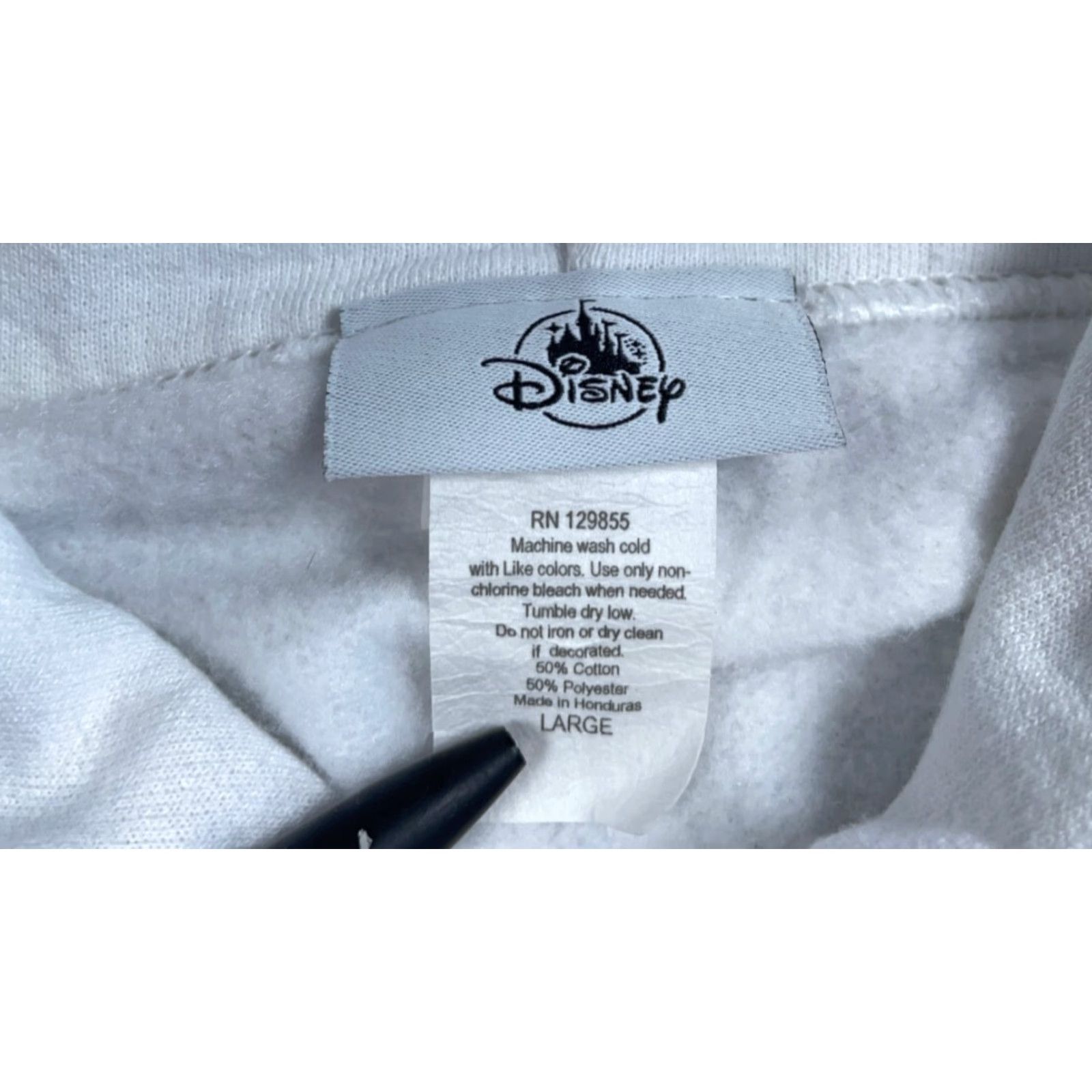 Disney Disney Mickey Mouse Print Hoodie Adult Large White Sweatshirt 50-50 Y2K Vintage Cartoon 90s Mens Pullover Hoodie Size US L / EU 52-54 / 3 - 3 Thumbnail