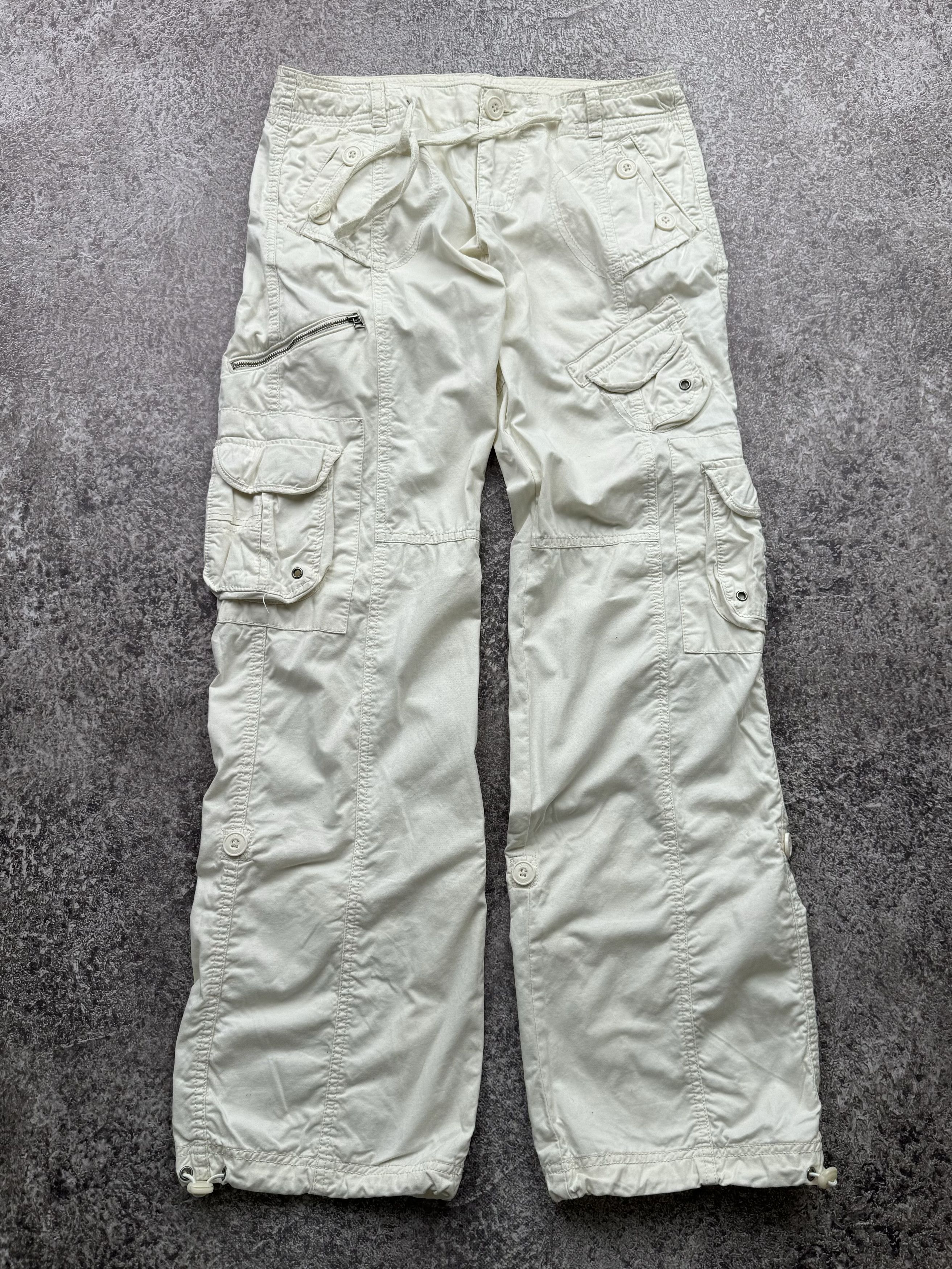 image of Seditionaries x Vintage Cargo Bondage Pants in White, Women's (Size 28)