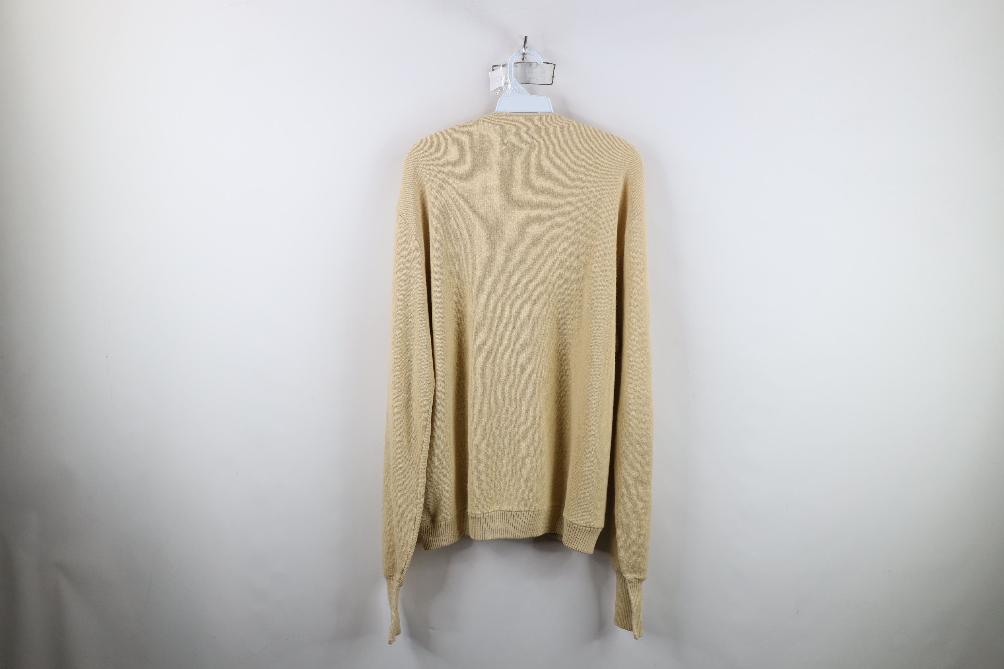 Vintage Vintage 70s Streetwear Knit Cardigan Sweater Beige USA Size US XL / EU 56 / 4 - 11 Thumbnail