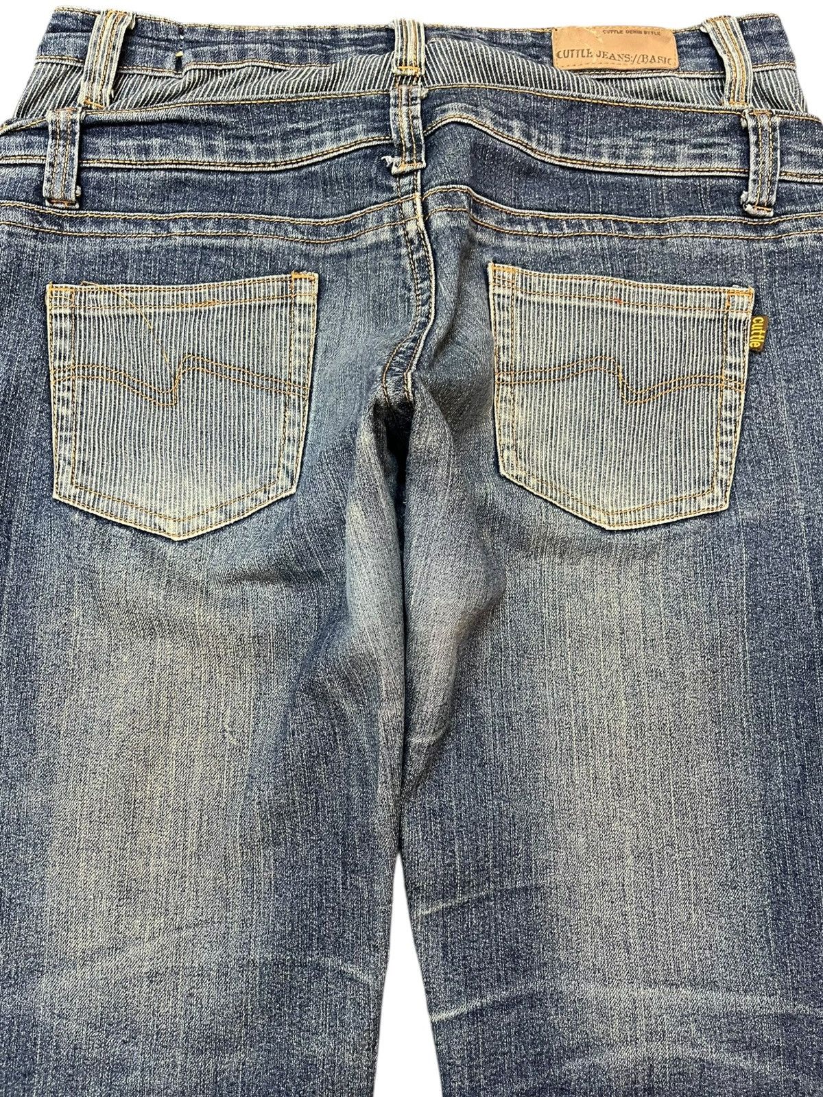 Japanese Brand Vintage Cuttle Double Waist Flare Denim Size US 31 - 8 Thumbnail