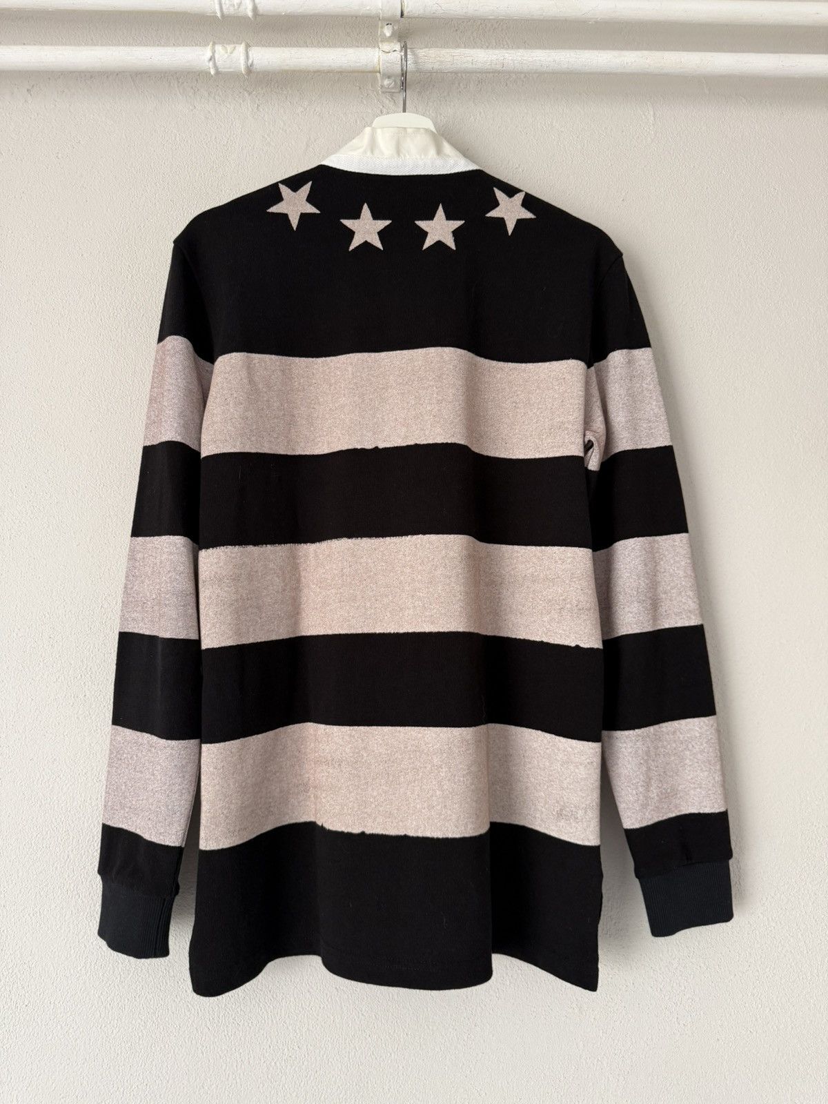 Givenchy Givenchy Star Stripe Rugby Shirt in Cuban Fit Size US S / EU 44-46 / 1 - 9 Thumbnail