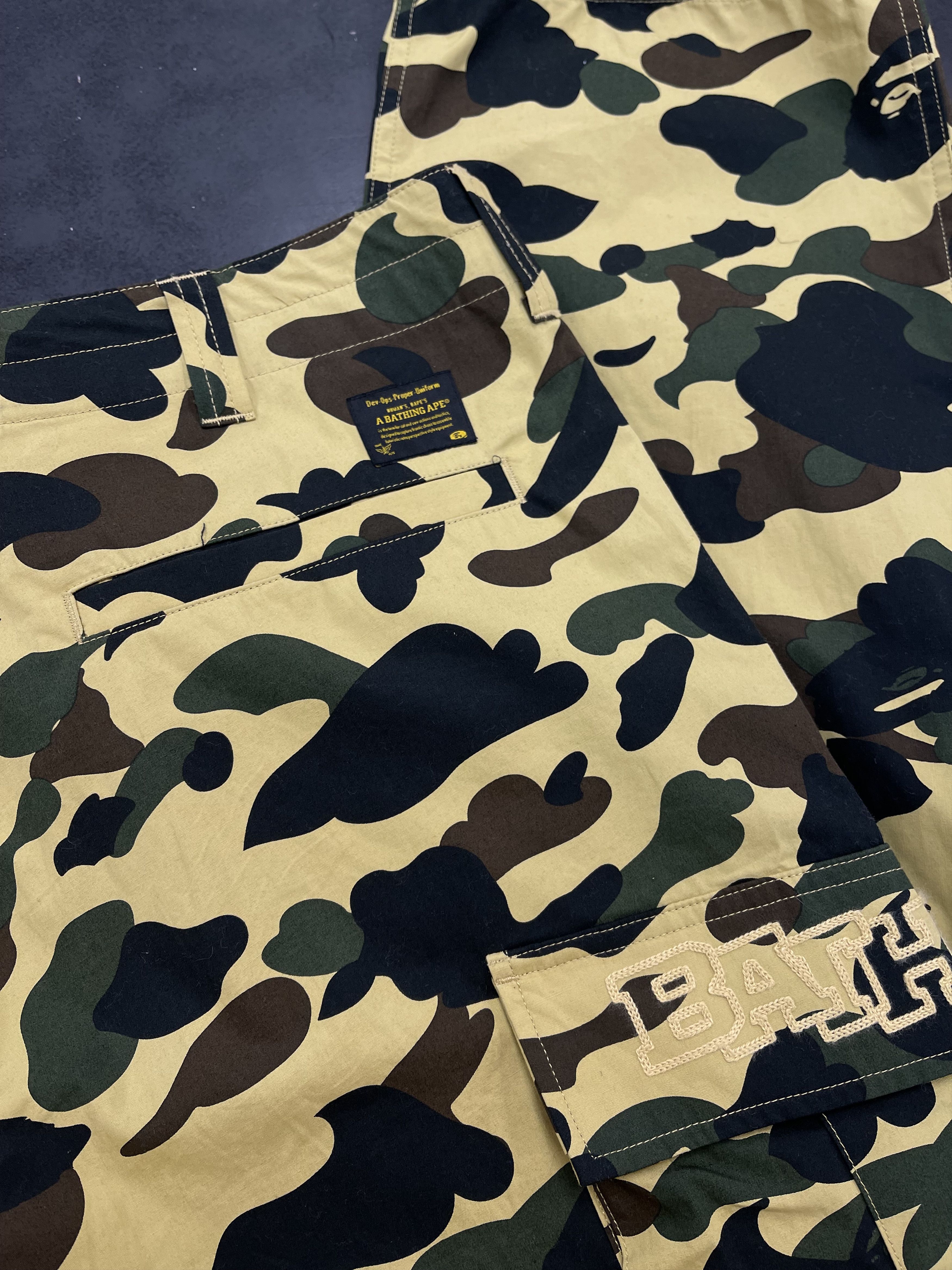 Bape Bape 1st Camo Cargo Pants SS22 Khaki Size US 38 / EU 54 - 3 Thumbnail