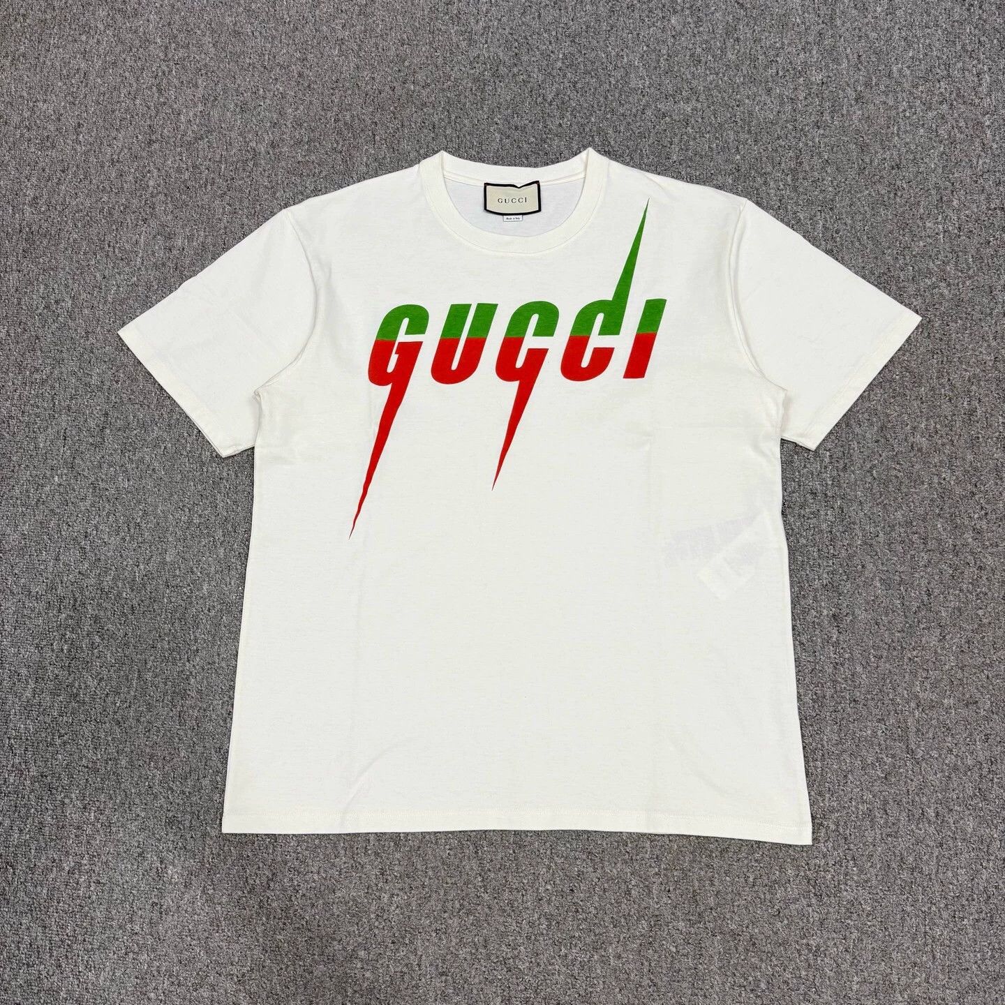 Gucci Gucci White Lightning Blade Short-Sleeve T-Shirt XL Size XL / US 12-14 / IT 48-50 - 1 Thumbnail
