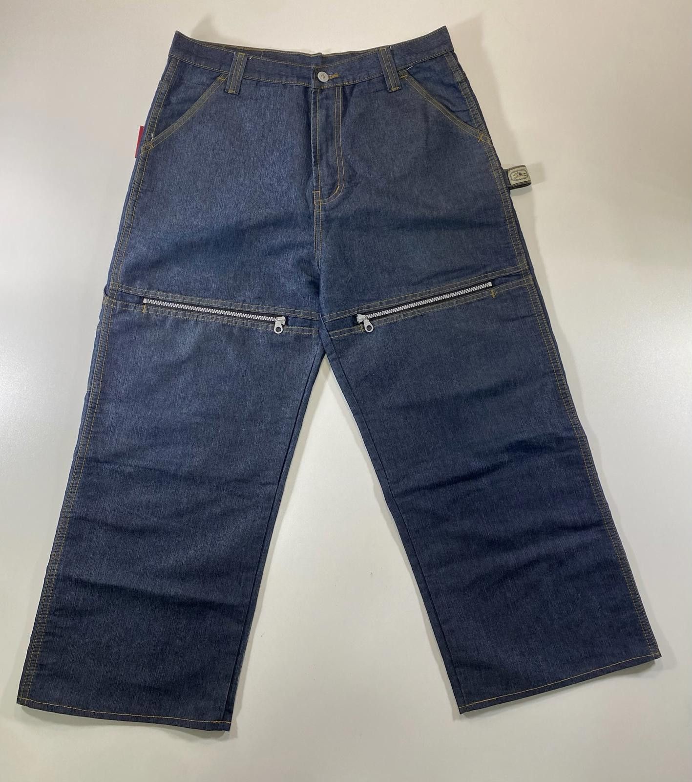 Unknown London Vintage your body Men's Denim wide body cargo style pants Size US 36 / EU 52 - 1 Thumbnail