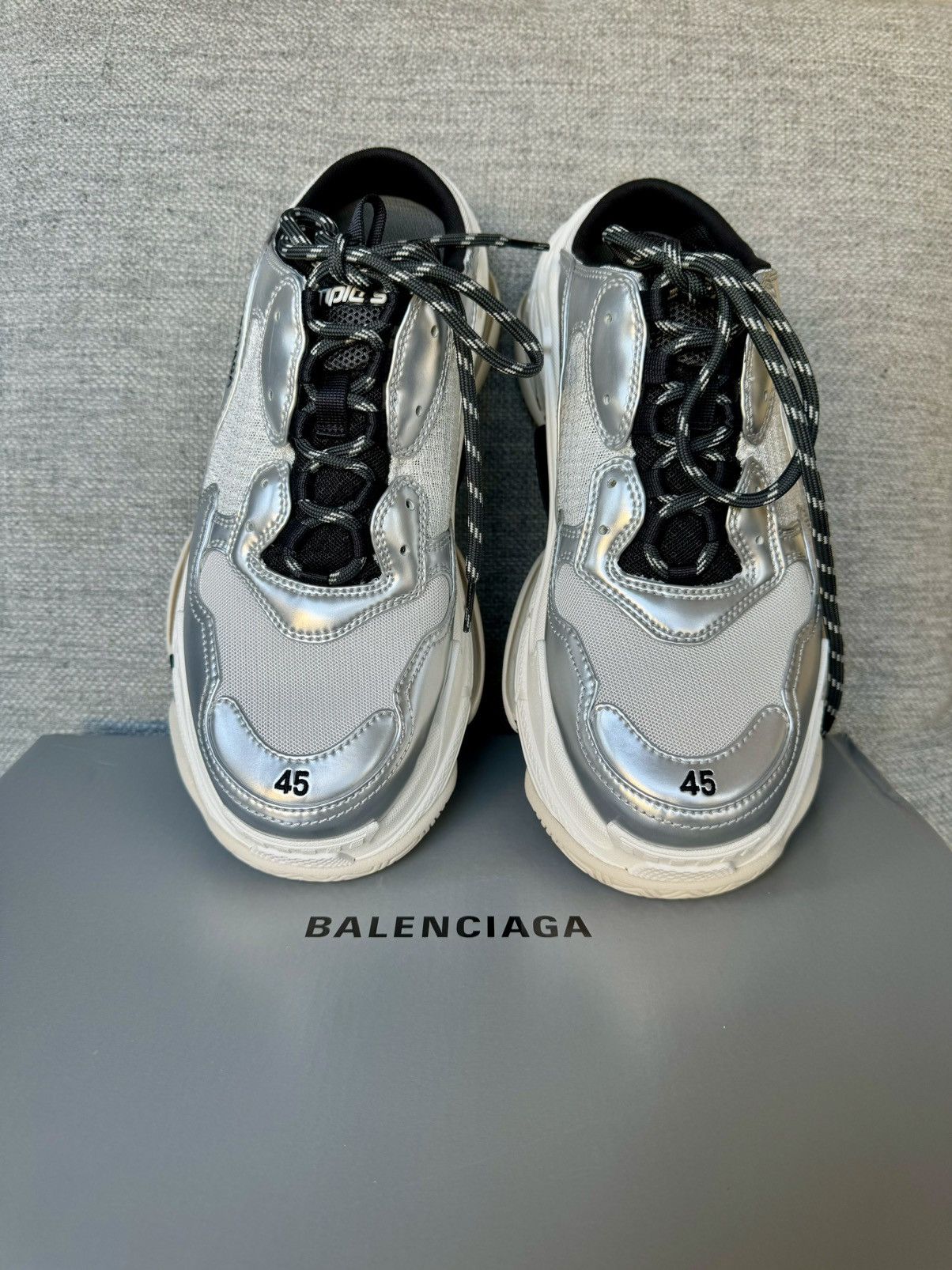 Balenciaga BALENCIAGA TRIPLE S MULE Size US 12 / EU 45 - 2 Thumbnail