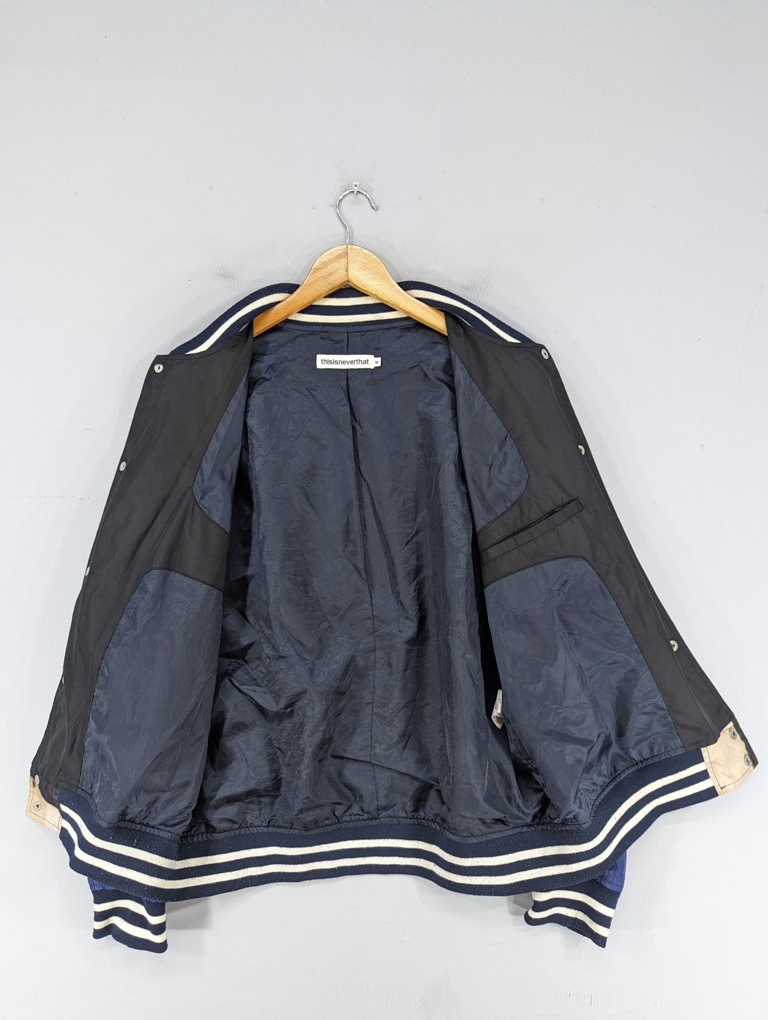thisisneverthat 🔥RARE🔥Thisisneverthat Overprint Snap Button Varsity Jacket Size US M / EU 48-50 / 2 - 9 Thumbnail