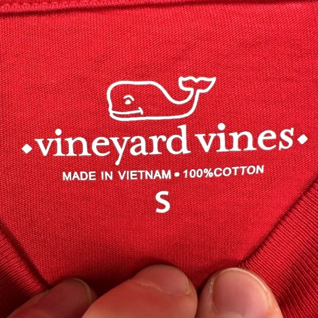 Vineyard Vines Vineyard Vines Pullover Sweatshirt Mens Small Red Graphic Print Crewneck Pocket Size US S / EU 44-46 / 1 - 4 Thumbnail