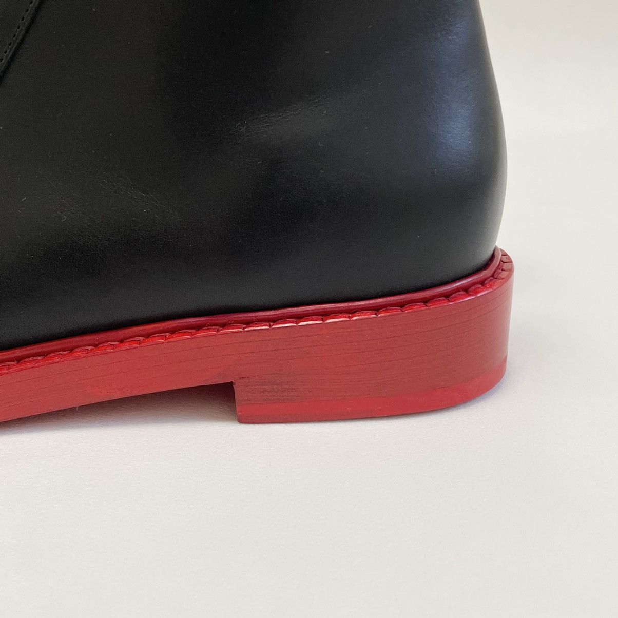 Maison Margiela A/W 16 ‘Painted Red Sole’ Black Boots Size US 13 / EU 46 - 15 Thumbnail
