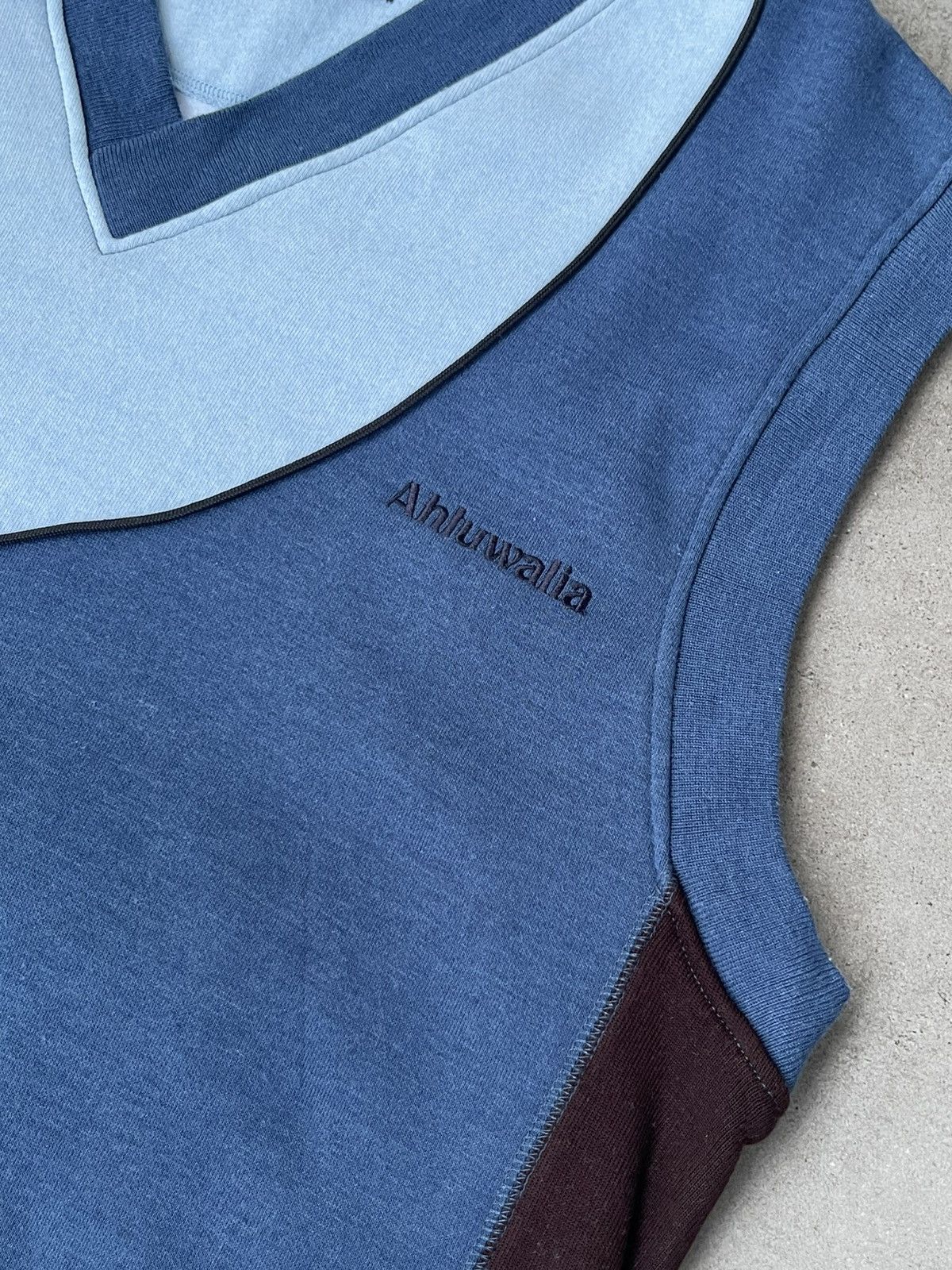 Ahluwalia !DS! AW23 Ahluwalia Mae Cotton V-Neck Sleeveless Sweatshirt Size US M / EU 48-50 / 2 - 11 Thumbnail