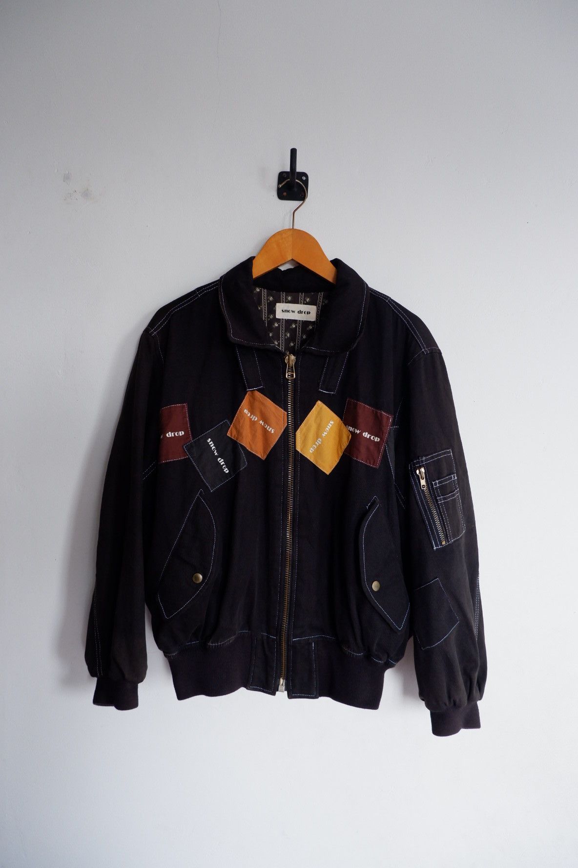 Issey Miyake Vintage Snow Drop Bomber Jacket Size US L / EU 52-54 / 3 - 3 Thumbnail