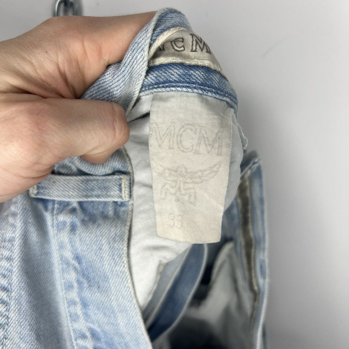 MCM × Vintage Vintage MCM Blue Denim Pants Trousers Size US 33 - 9 Thumbnail
