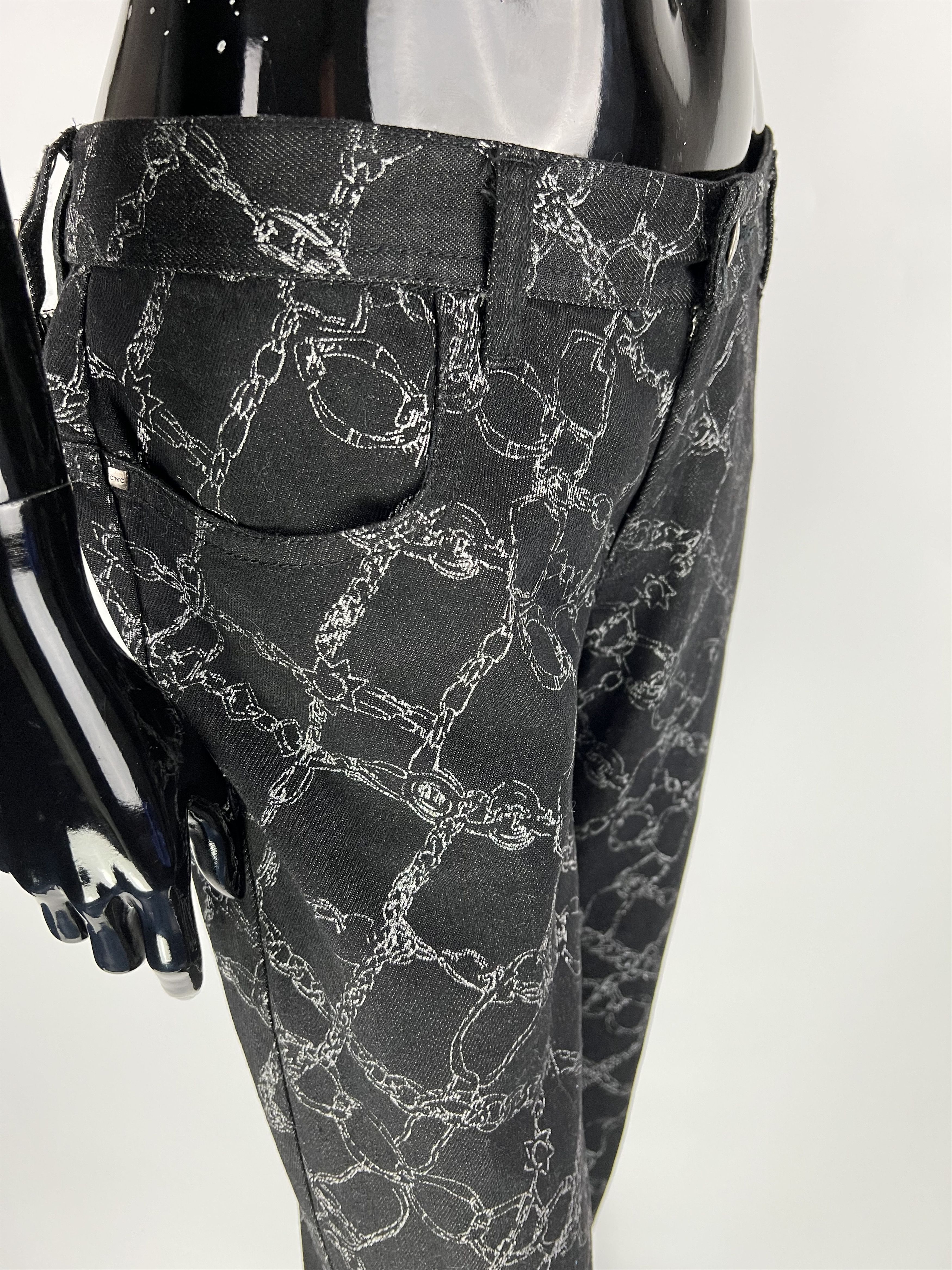 Costume National CNC Costume National Chain Full Print Jeans Denim Pants Size 30" / US 8 / IT 44 - 5 Thumbnail
