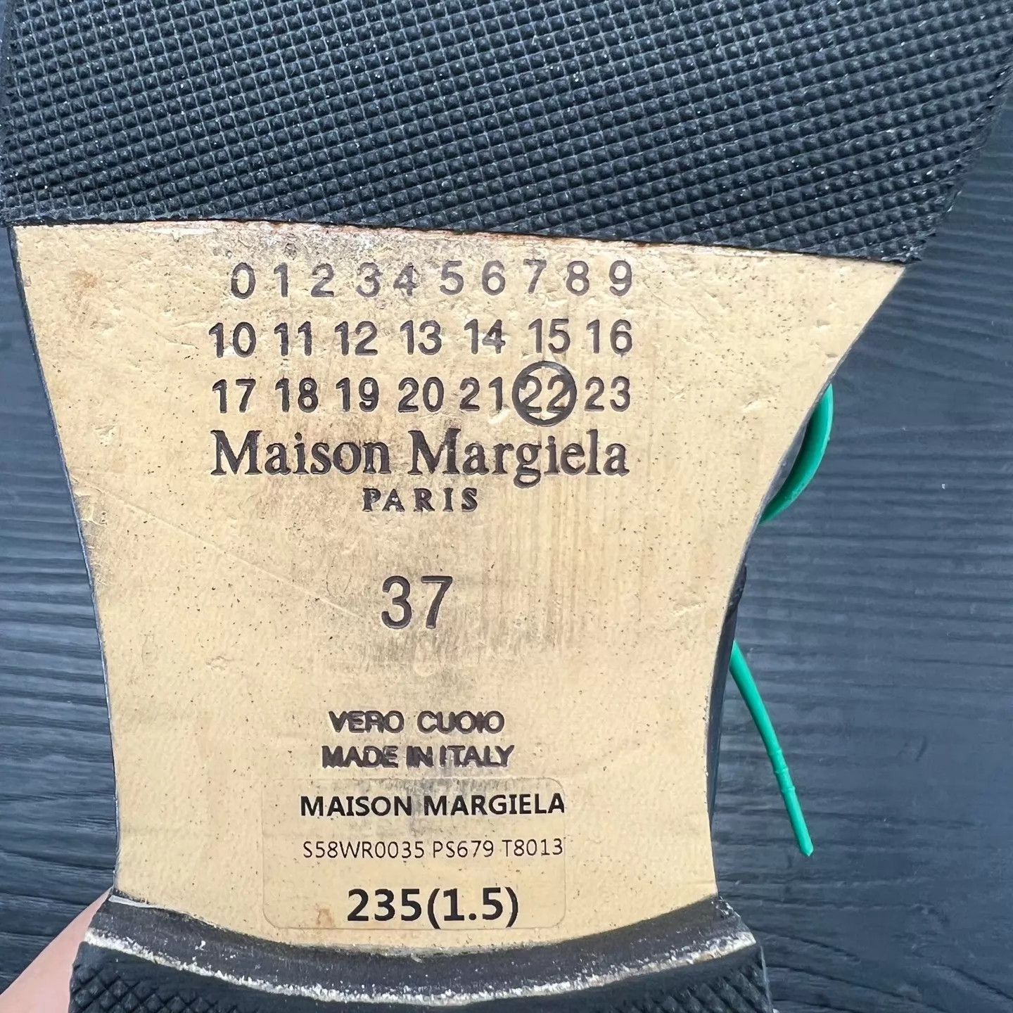 Maison Margiela Margiela Replica Leather Tabi 37 Near New Resoled Box Size US 6.5 / IT 36.5 - 8 Thumbnail