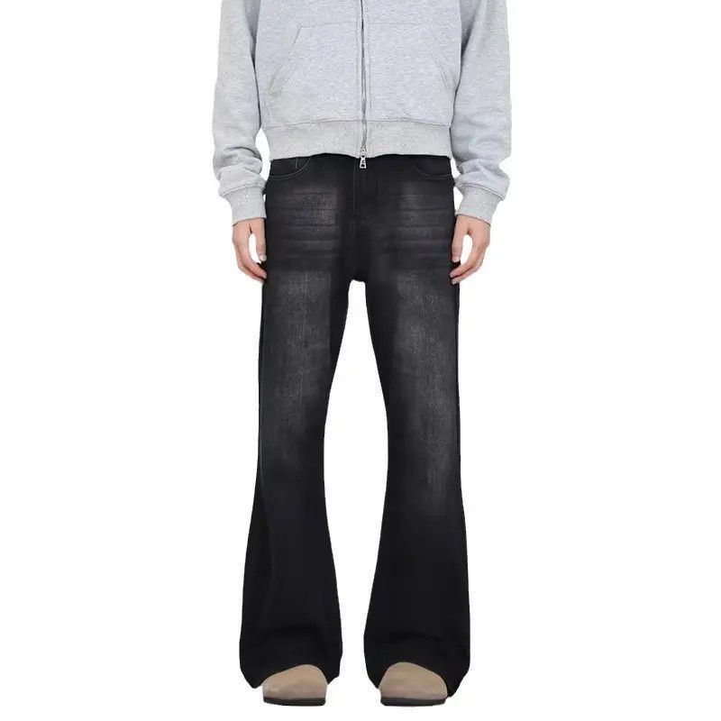 Japanese Brand Retro loose straight leg micro flared jeans Size US 32 / EU 48 - 5 Thumbnail