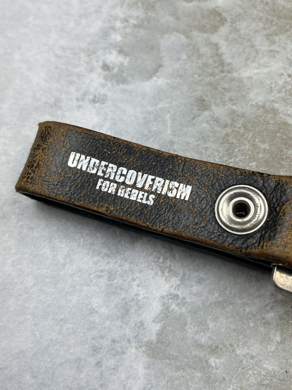 Undercover AW03 Undercover Distressed Leather Belt Loop Key Hook Ring Size ONE SIZE - 5 Thumbnail
