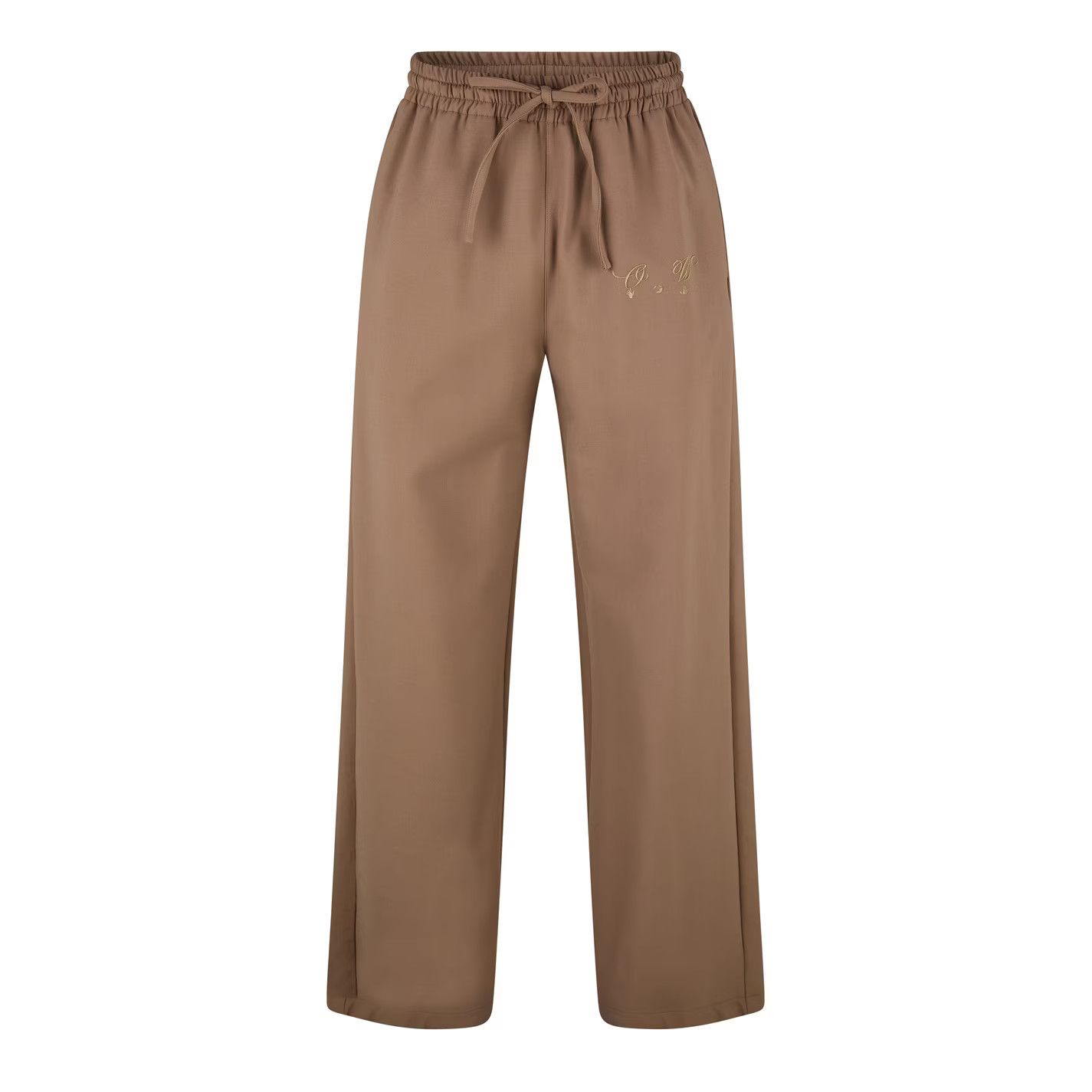 Off-White o1g2r1mq0226 Open Hem Track Pants In Camel Size US 32 / EU 48 - 1 Thumbnail