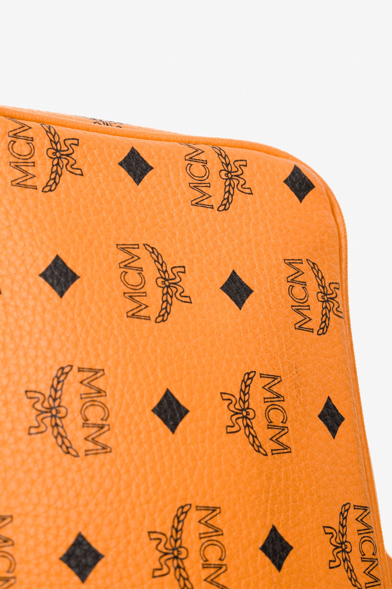 MCM MCM Stark Metal Studs Orange Monogram Backpack Size ONE SIZE - 6 Thumbnail