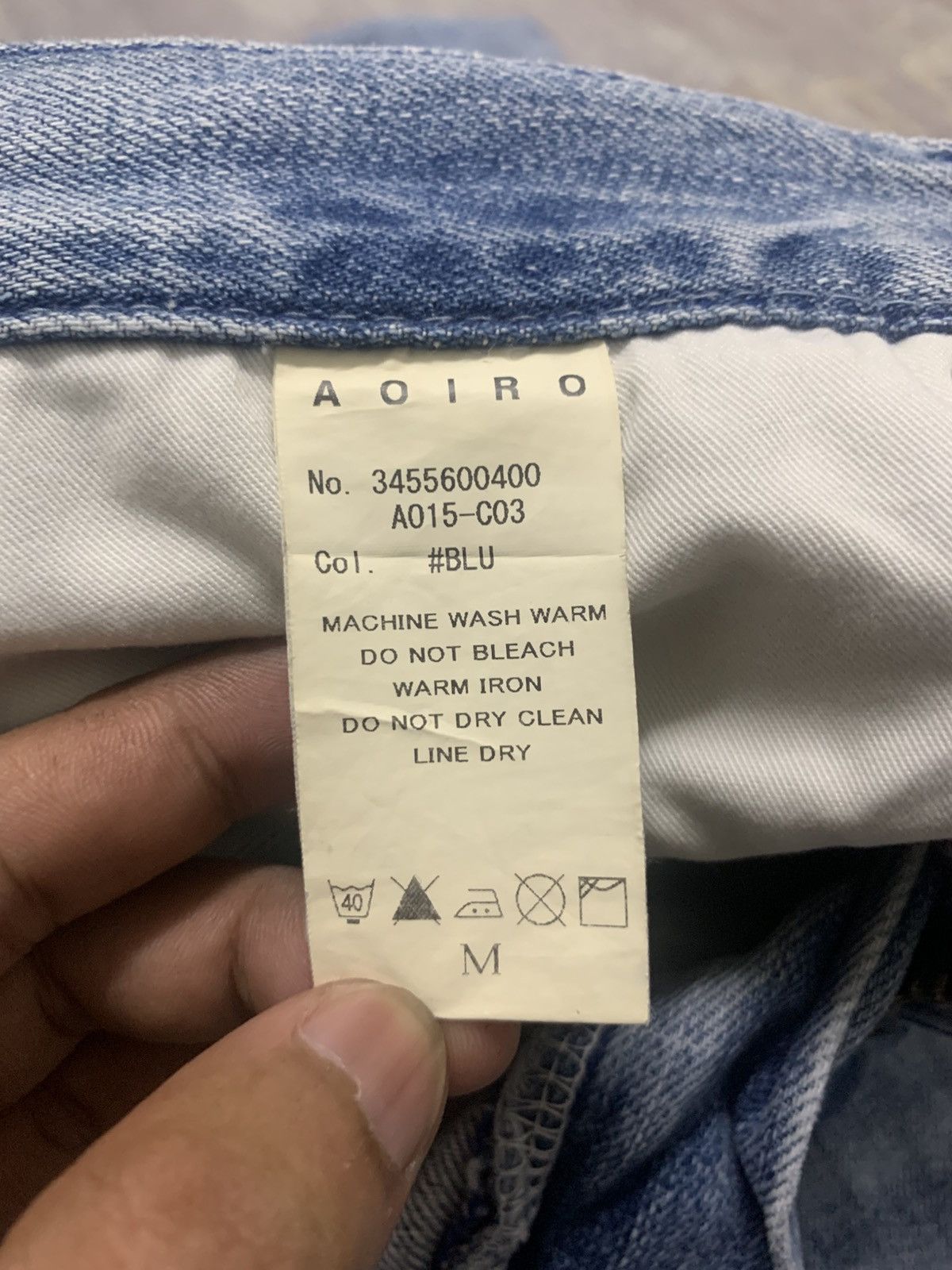 Japanese Brand AOIRO Japanese Distressed Denim Size US 32 / EU 48 - 15 Thumbnail